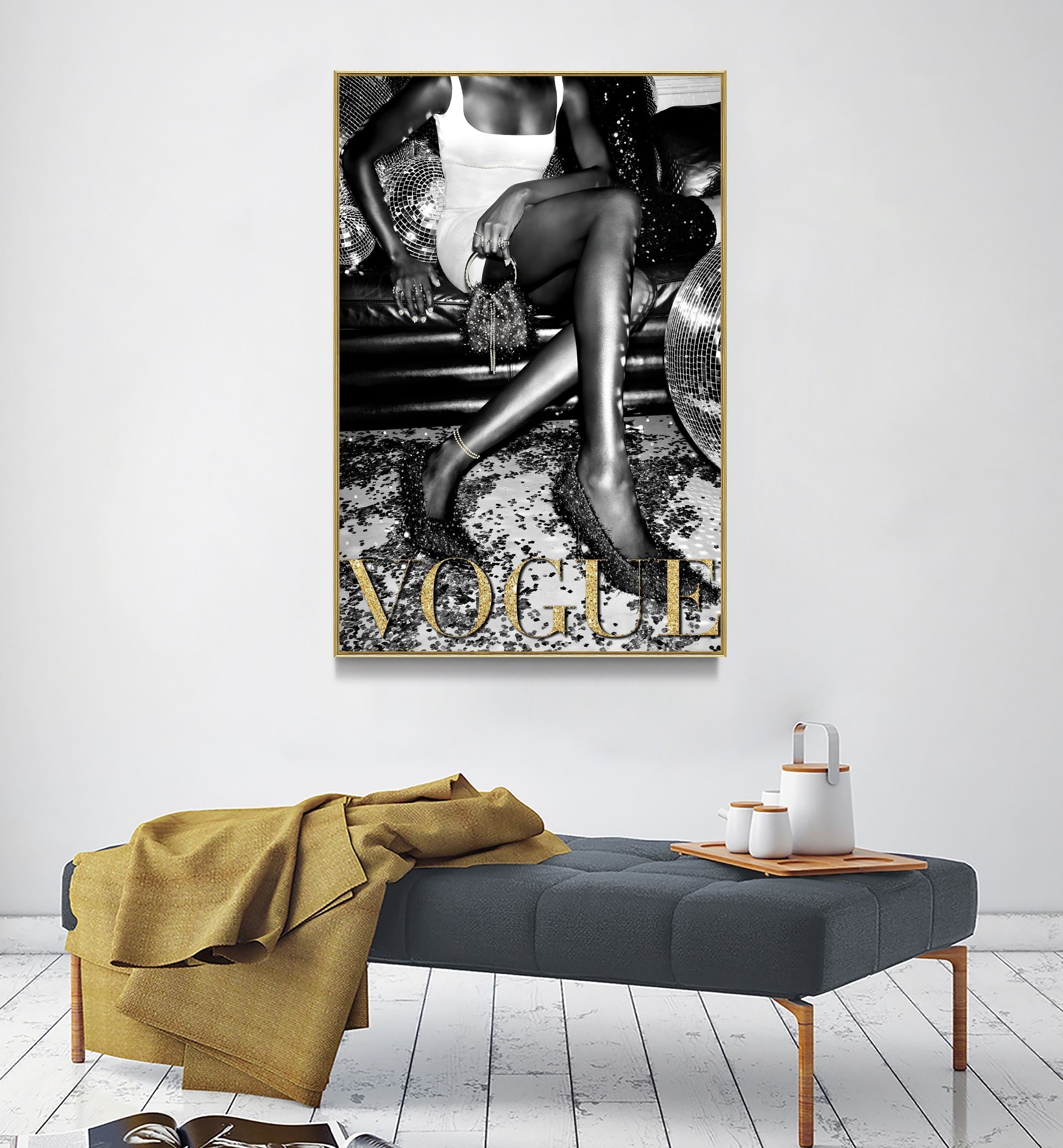Wandbild Frame Disco Lady 80x120cm