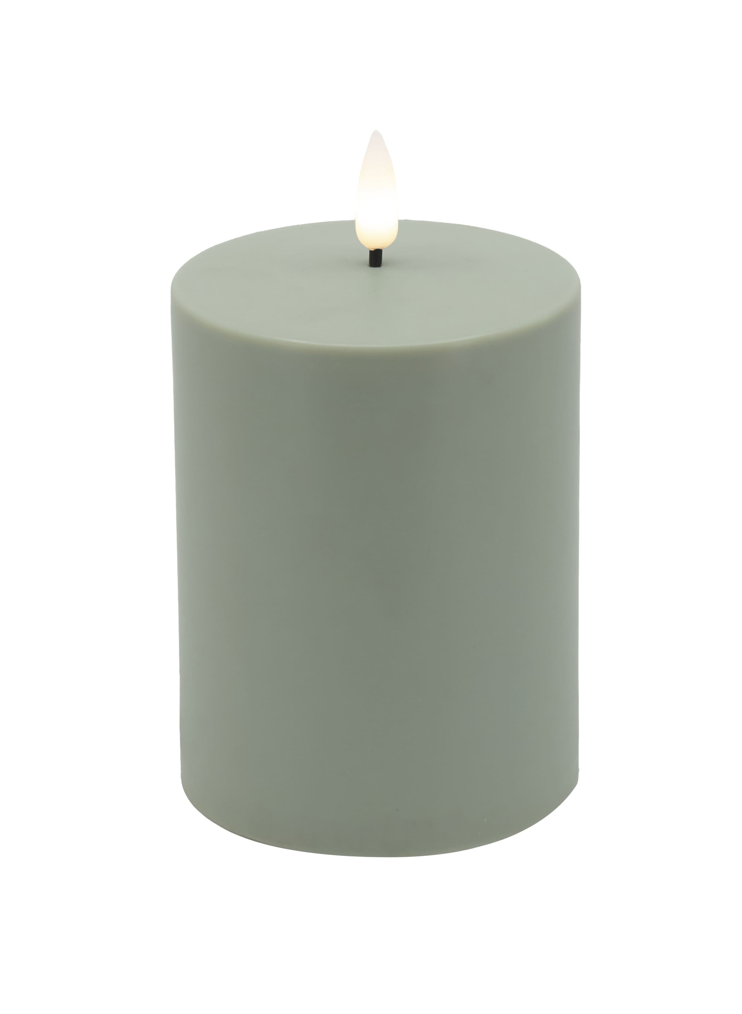 Solar Stumpenkerze Garden  green 7,5x10