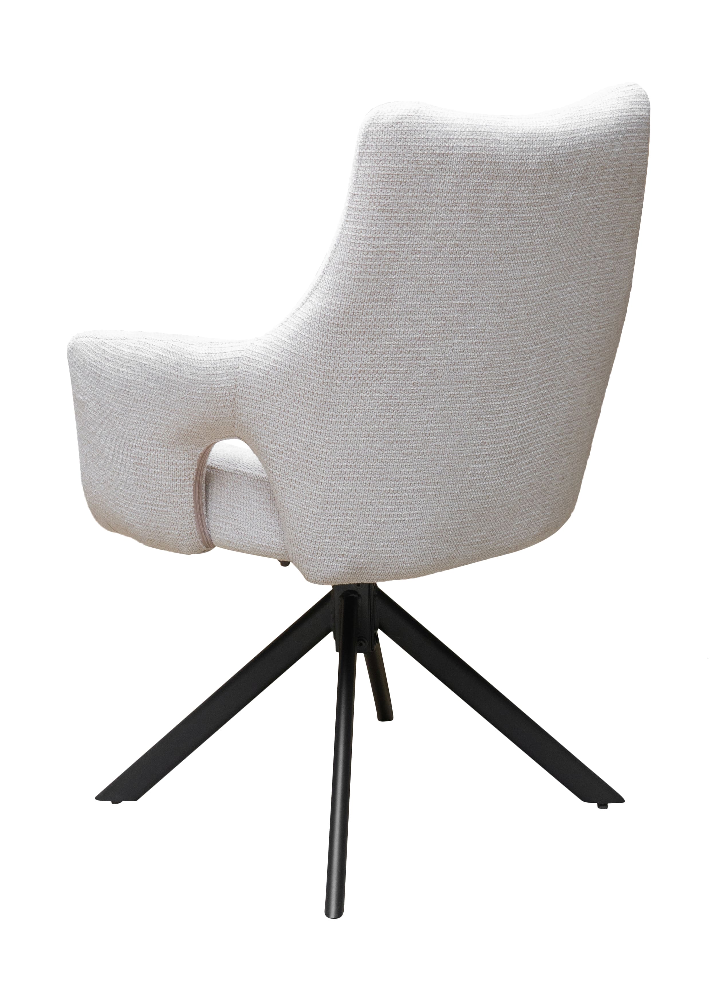 Drehstuhl Livrono Webstoff creme 62x60x85cm