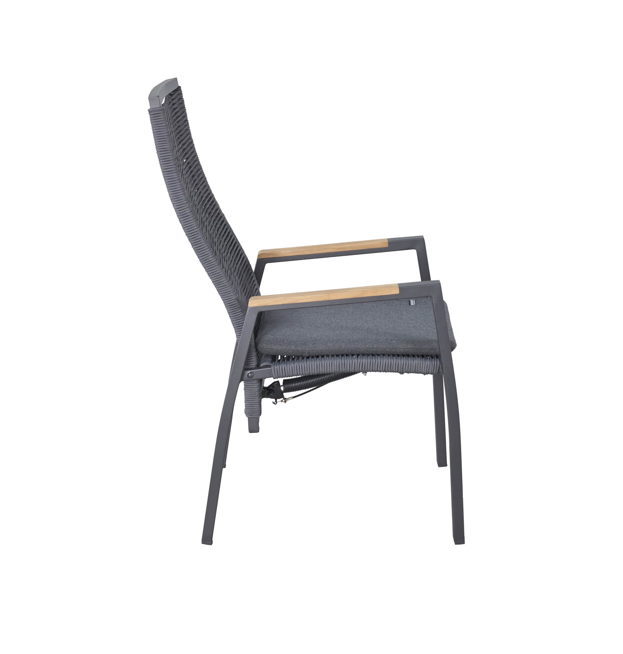 Positionsstuhl "Diwo" mit Teakarmlehne