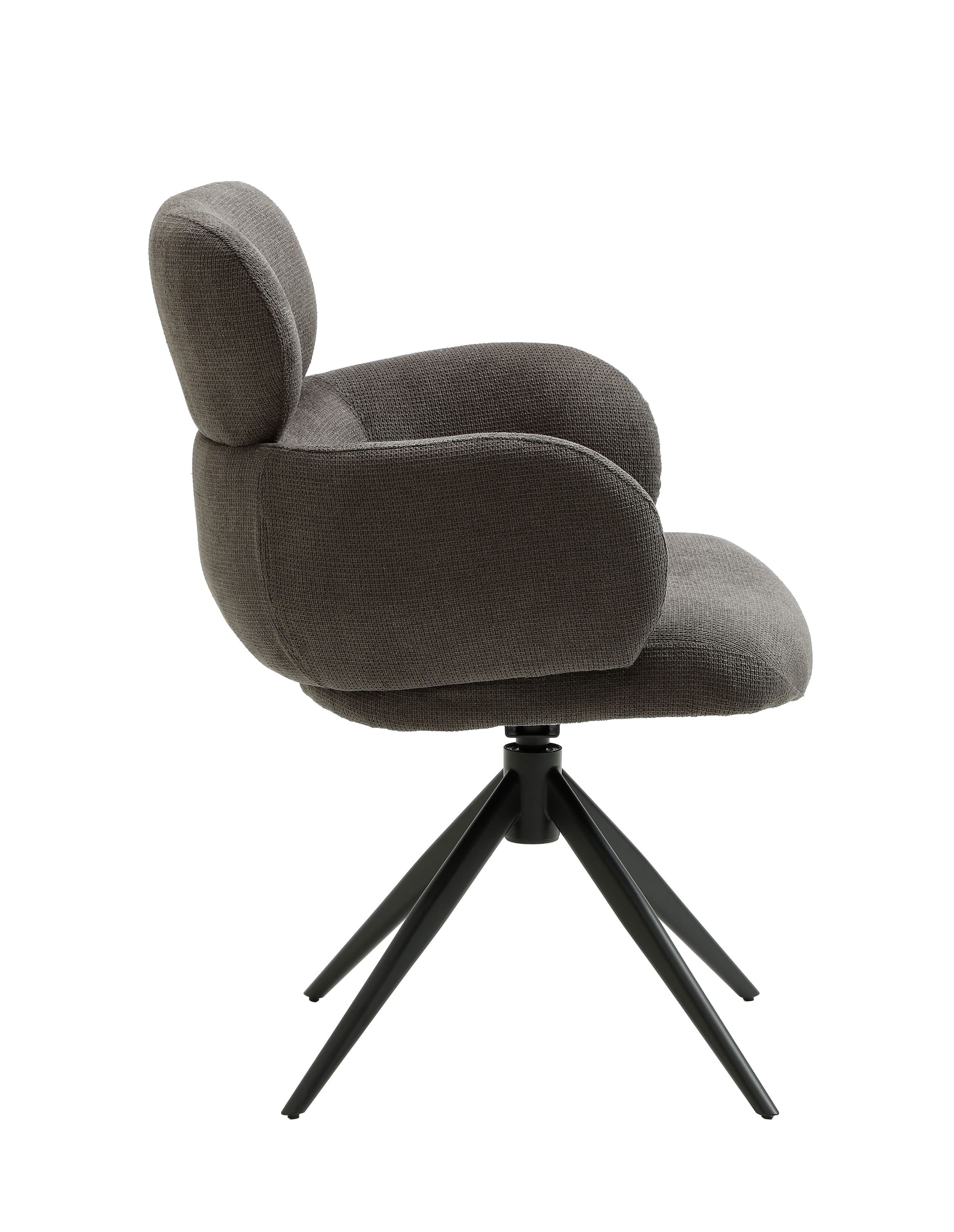 Drehstuhl Soma Webstoff grau 62x65x88cm