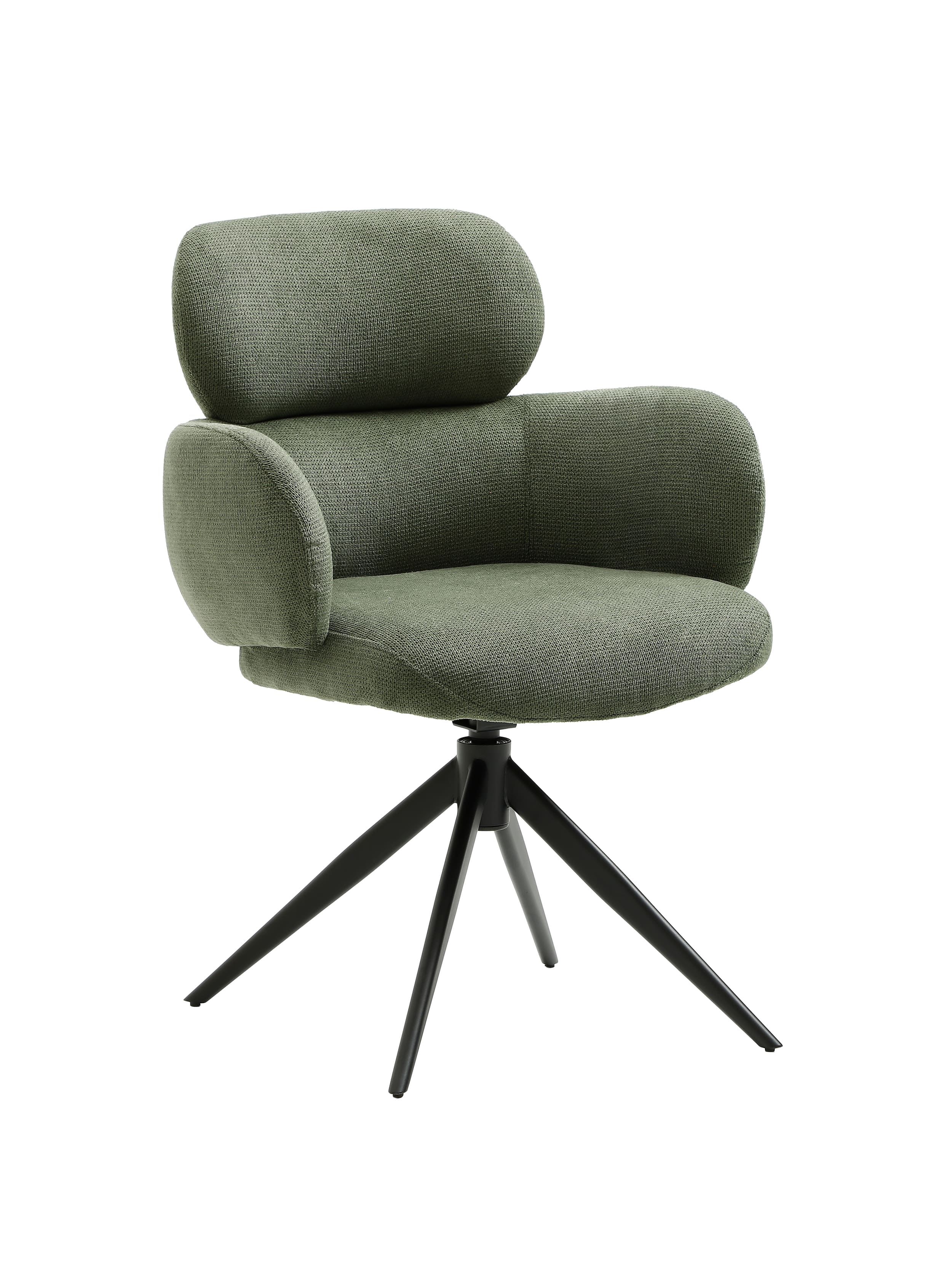 Drehstuhl Soma Webstoff grün 62x65x88cm