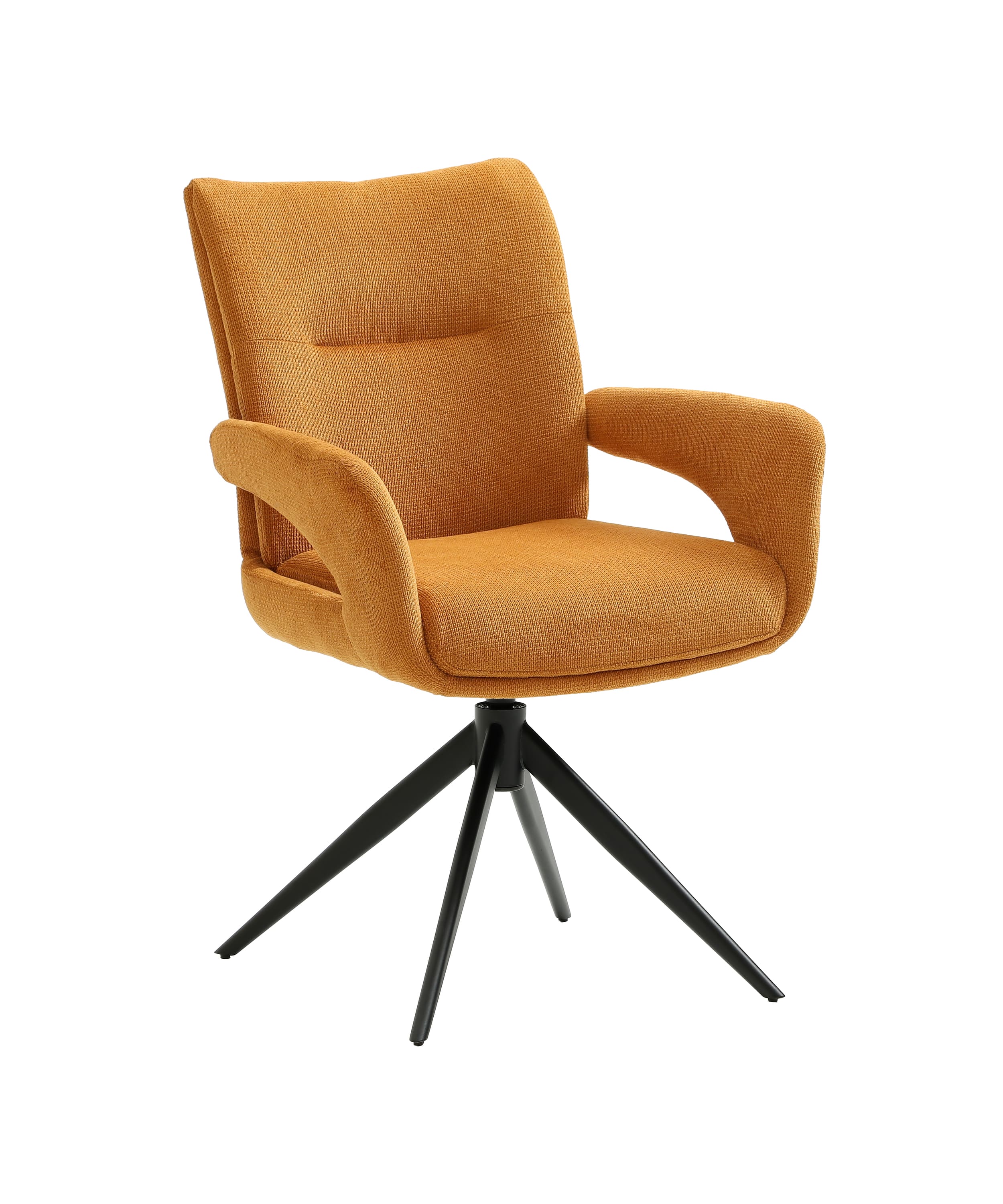 Drehstuhl Alto Webstoff gold 60x63x89cm