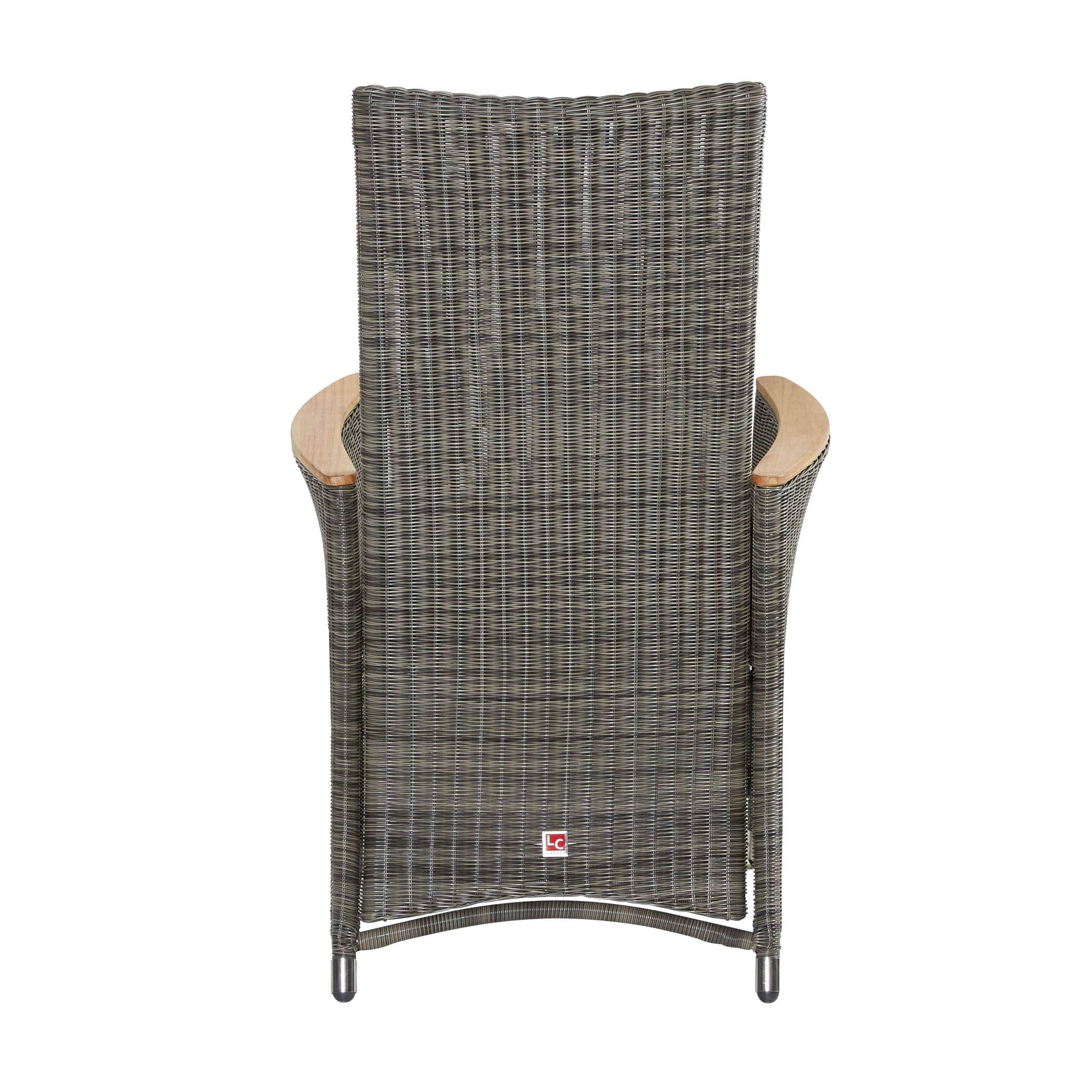 Chelsea Pos.stuhl m/Teakarml.,grey/black neu
