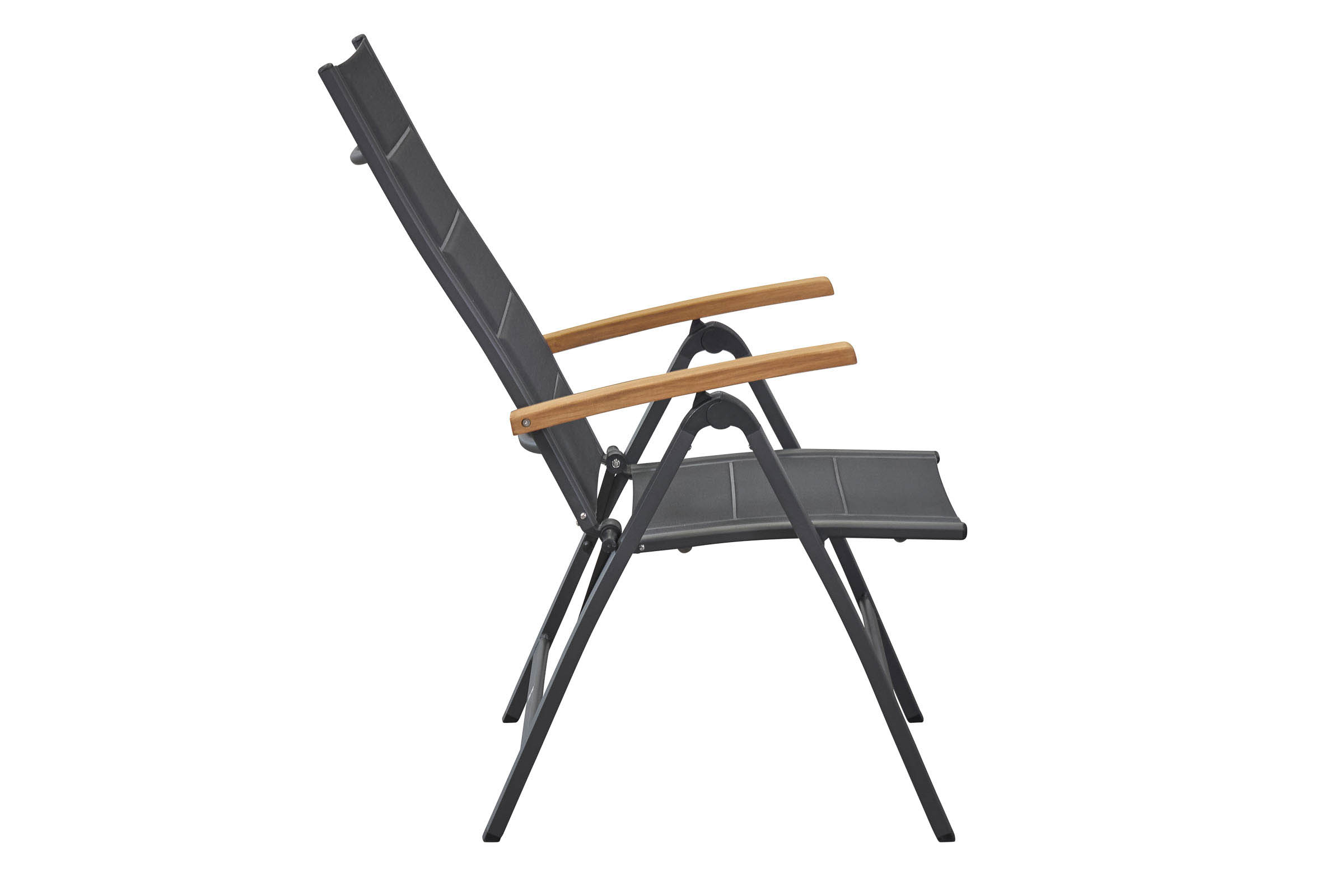 Klappstuhl "Unicamo" Teak anthrazit padd