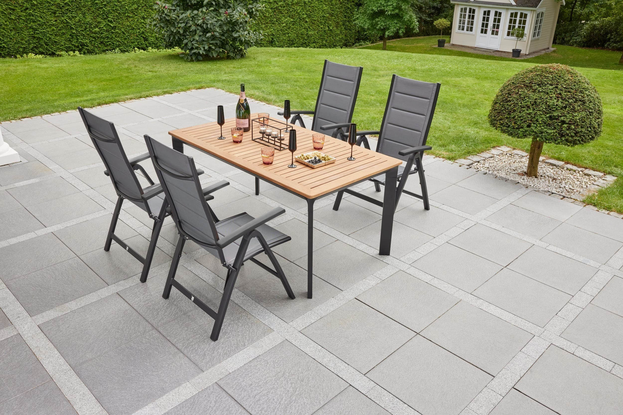 Klappsessel "Unicamo" anthrazit padded