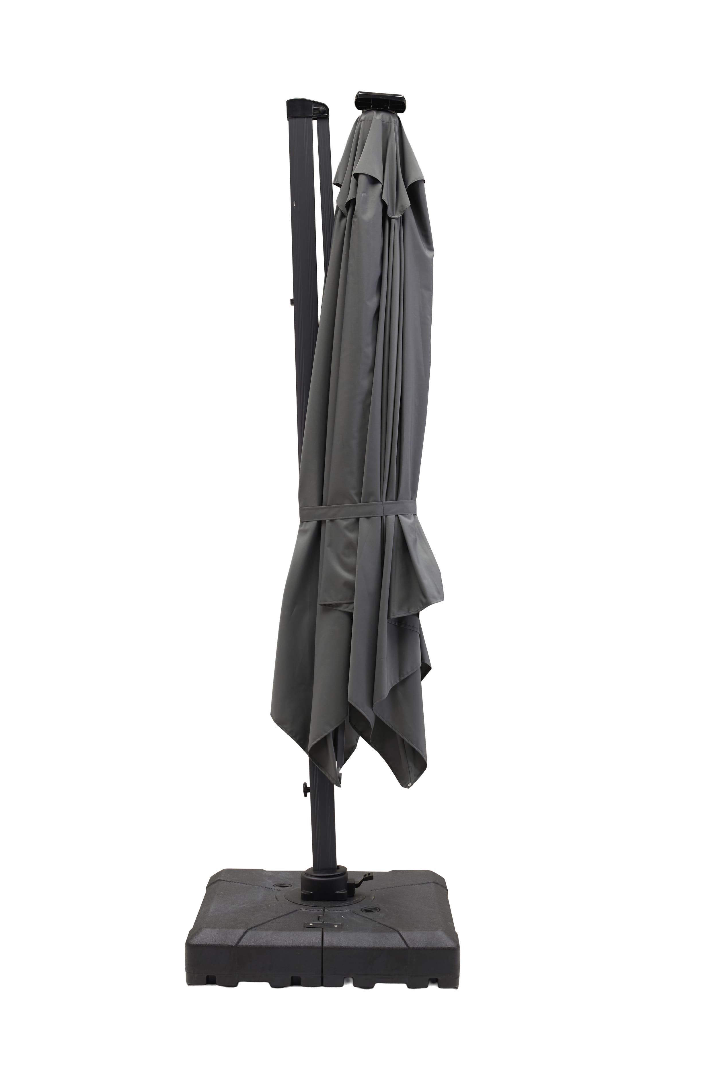 Ampelschirm "Salerno", 300cm grey solar
