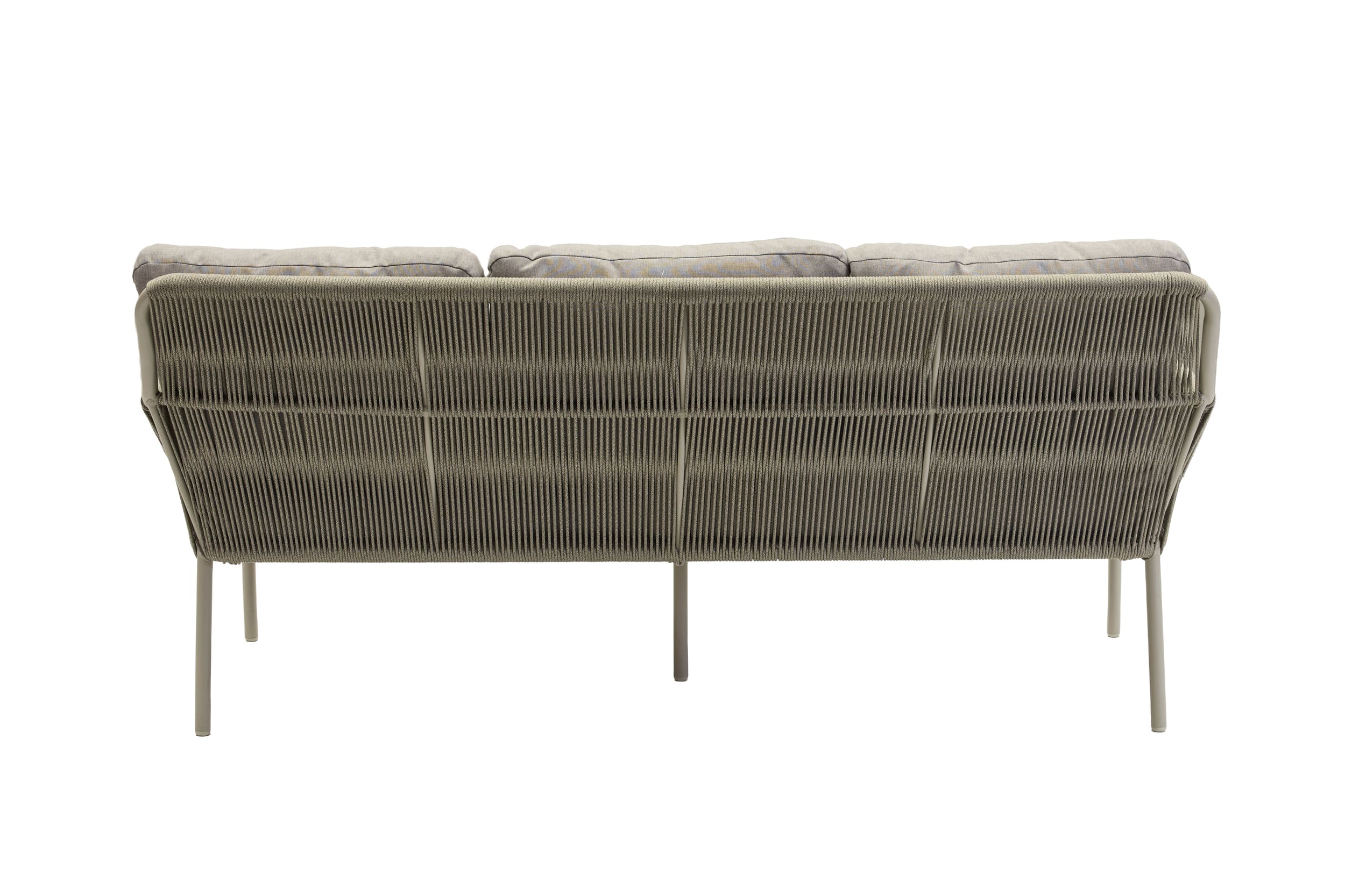 Dreisitzer-Bank "Como" Natur/Beige/Taupe