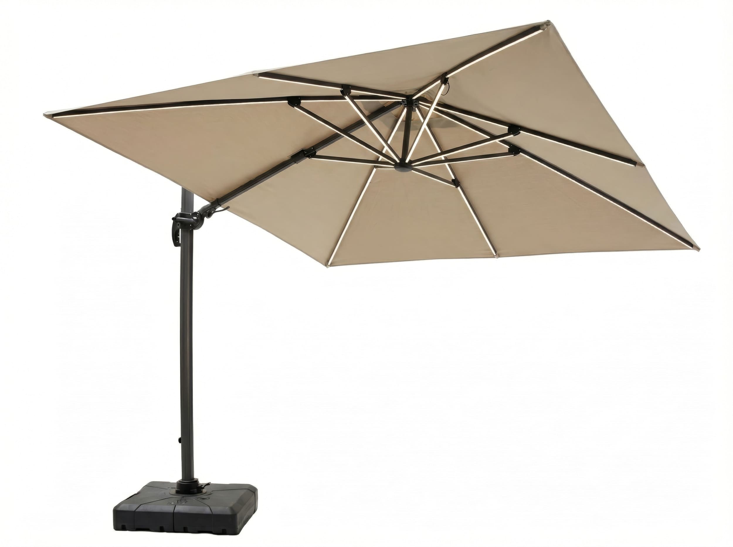 Ampelschirm "", 300cm, taupe solar