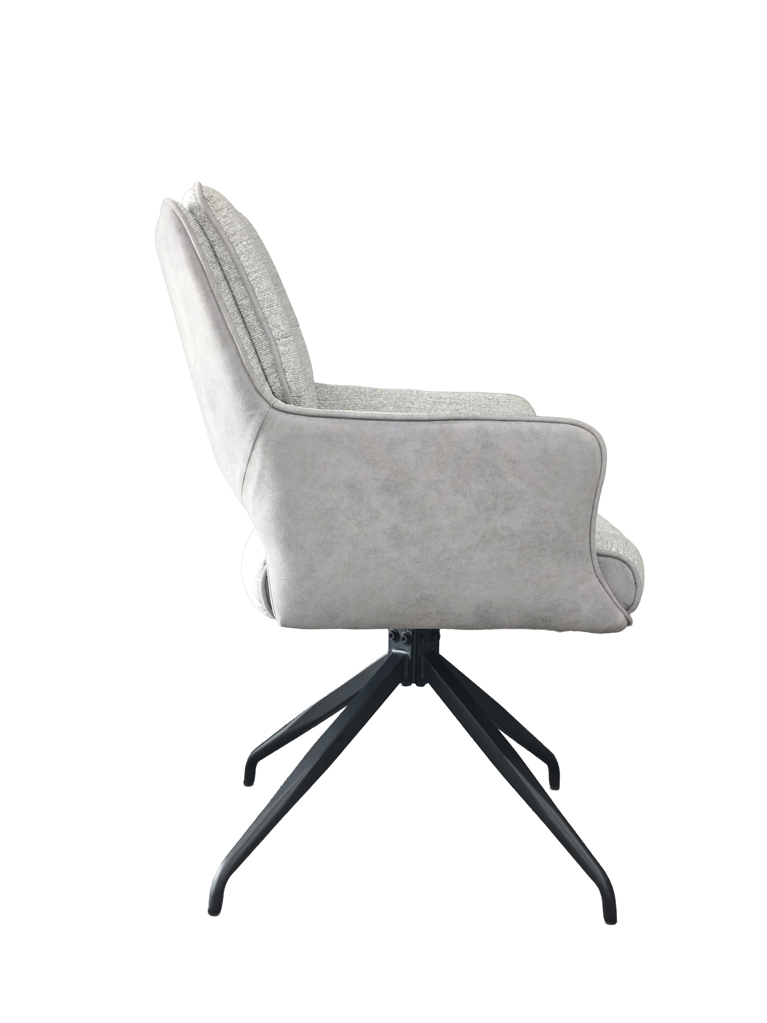 Drehstuhl Dallas Webstoff grau
