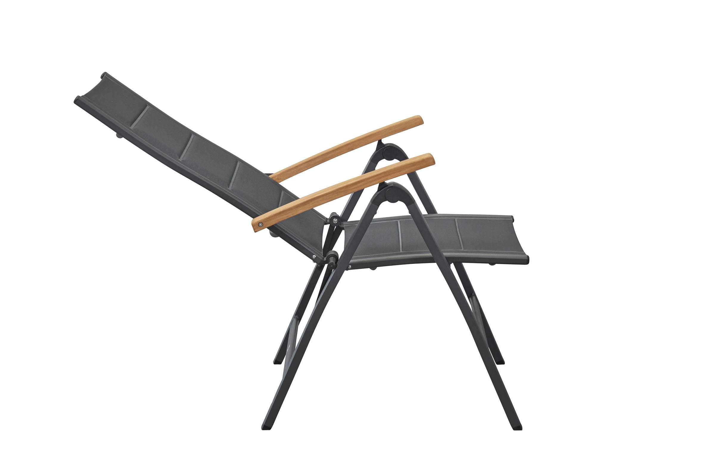 Klappstuhl "Unicamo" Teak anthrazit padd