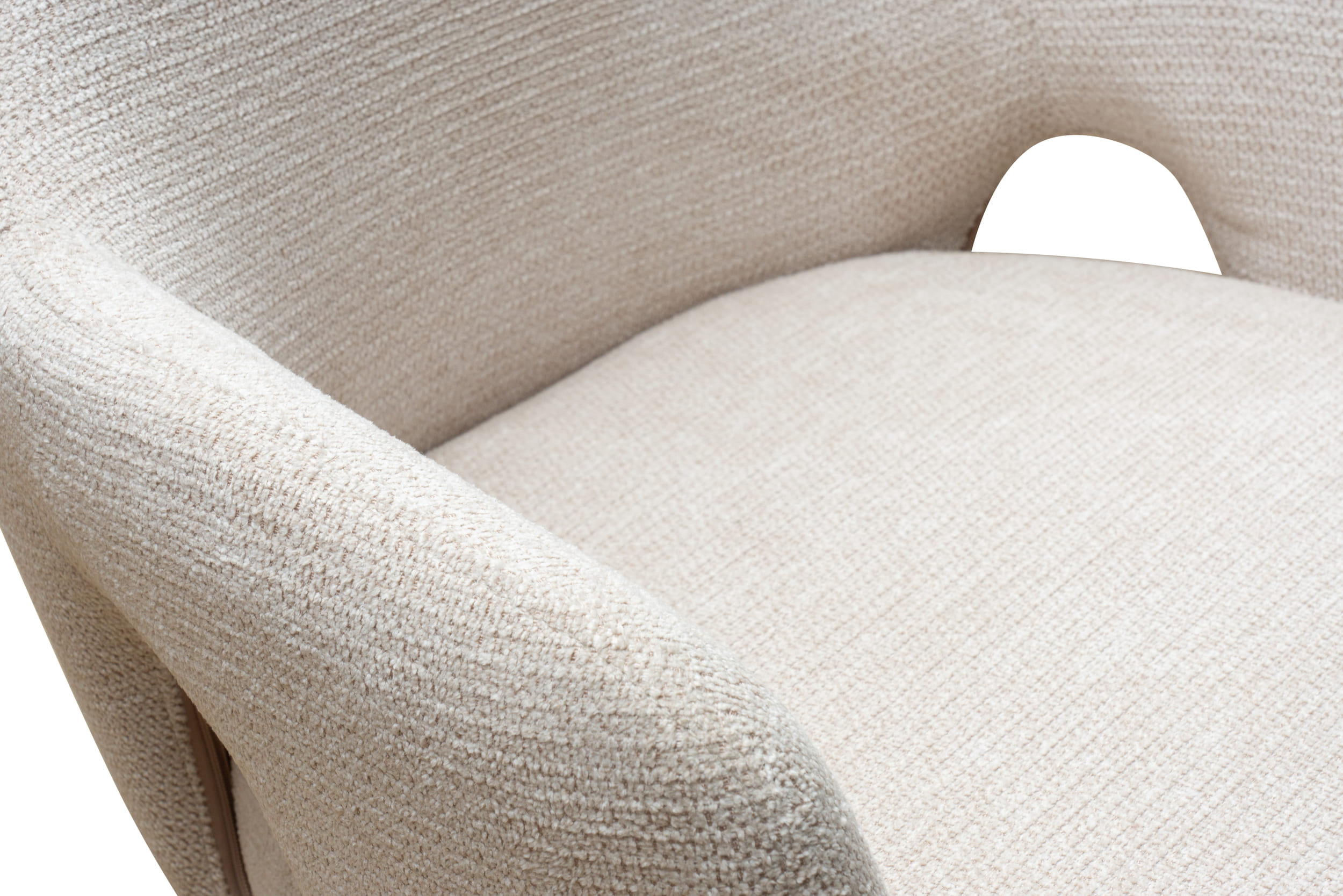 Drehstuhl Livrono Webstoff creme 62x60x85cm