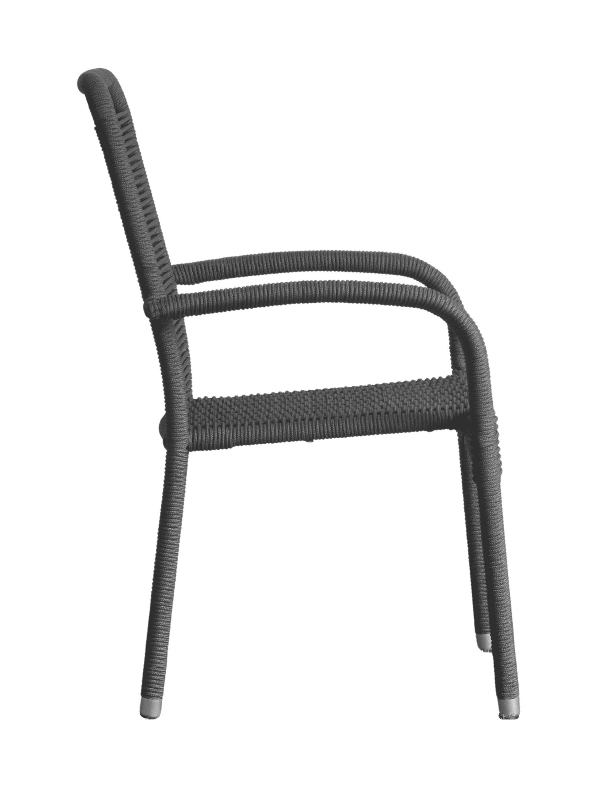 Stapelstuhl "Romano" silber