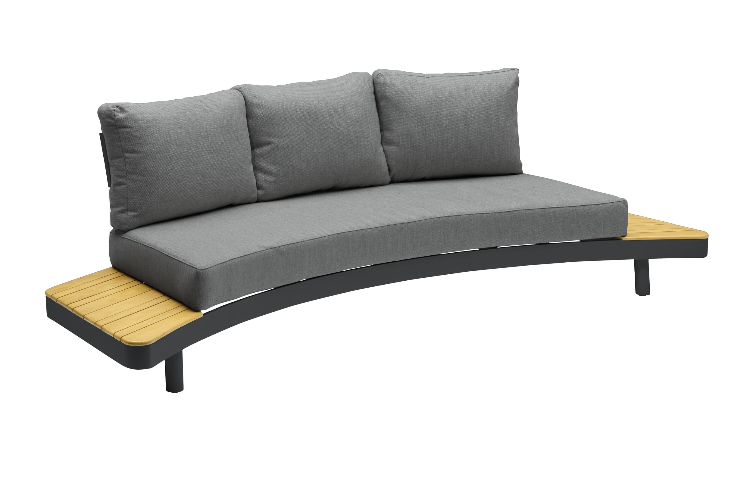 Lounge-3er Sofa "Puerto" mit teak