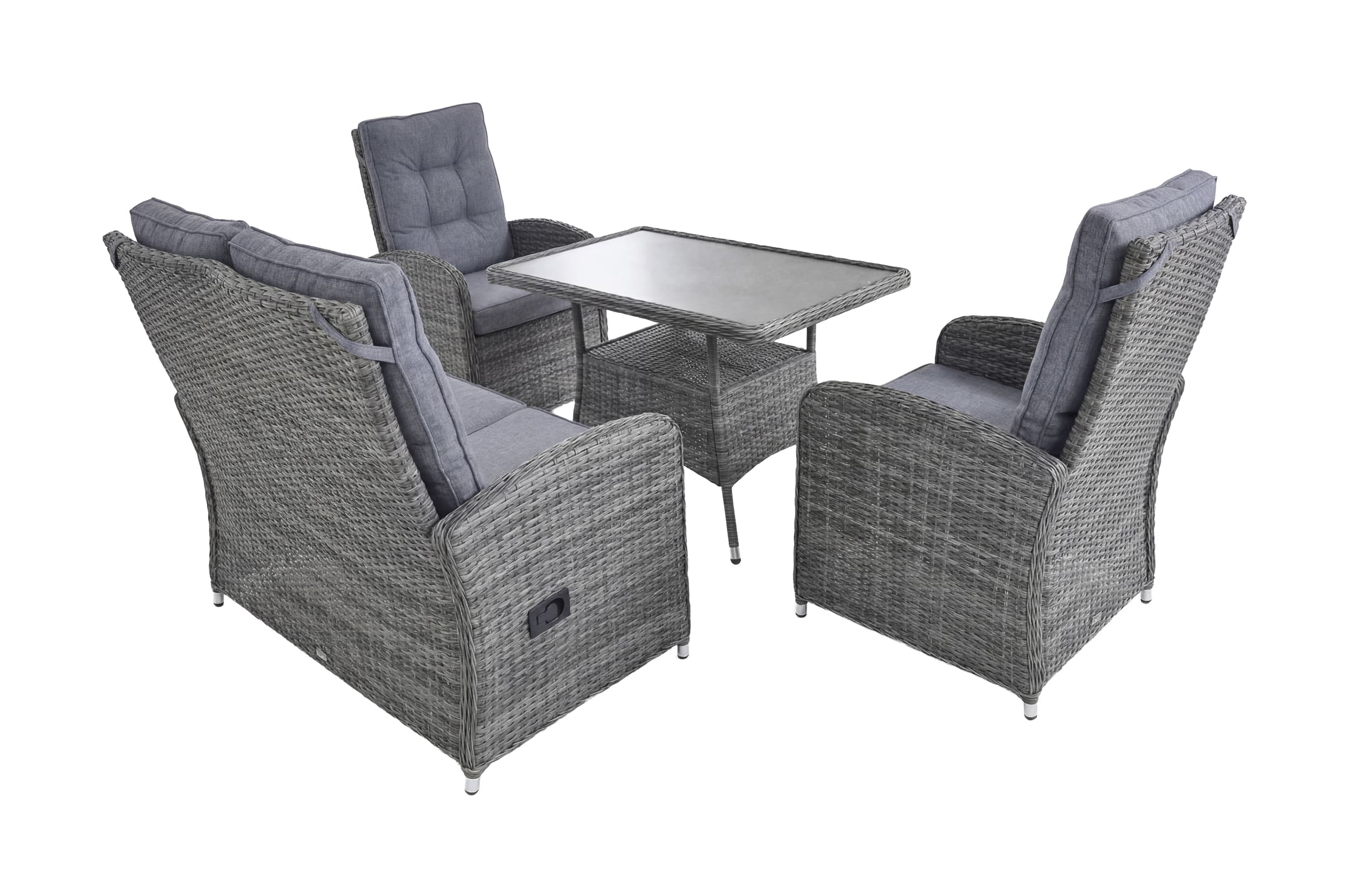 Lounge Set "Bailado" omega grey,4tlg.mit