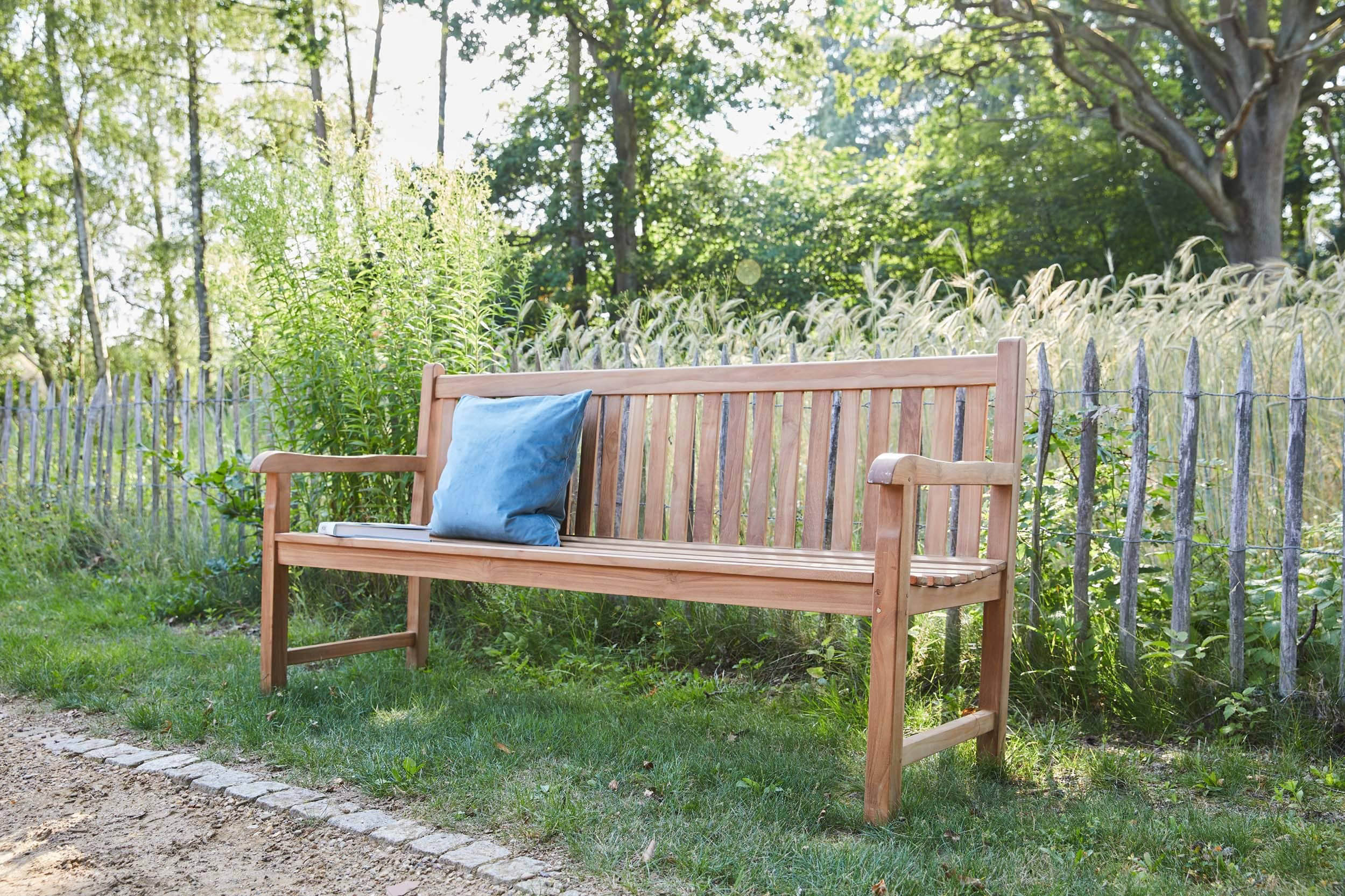 Bank Kampen Teak 120x55x92cm (unmontiert)