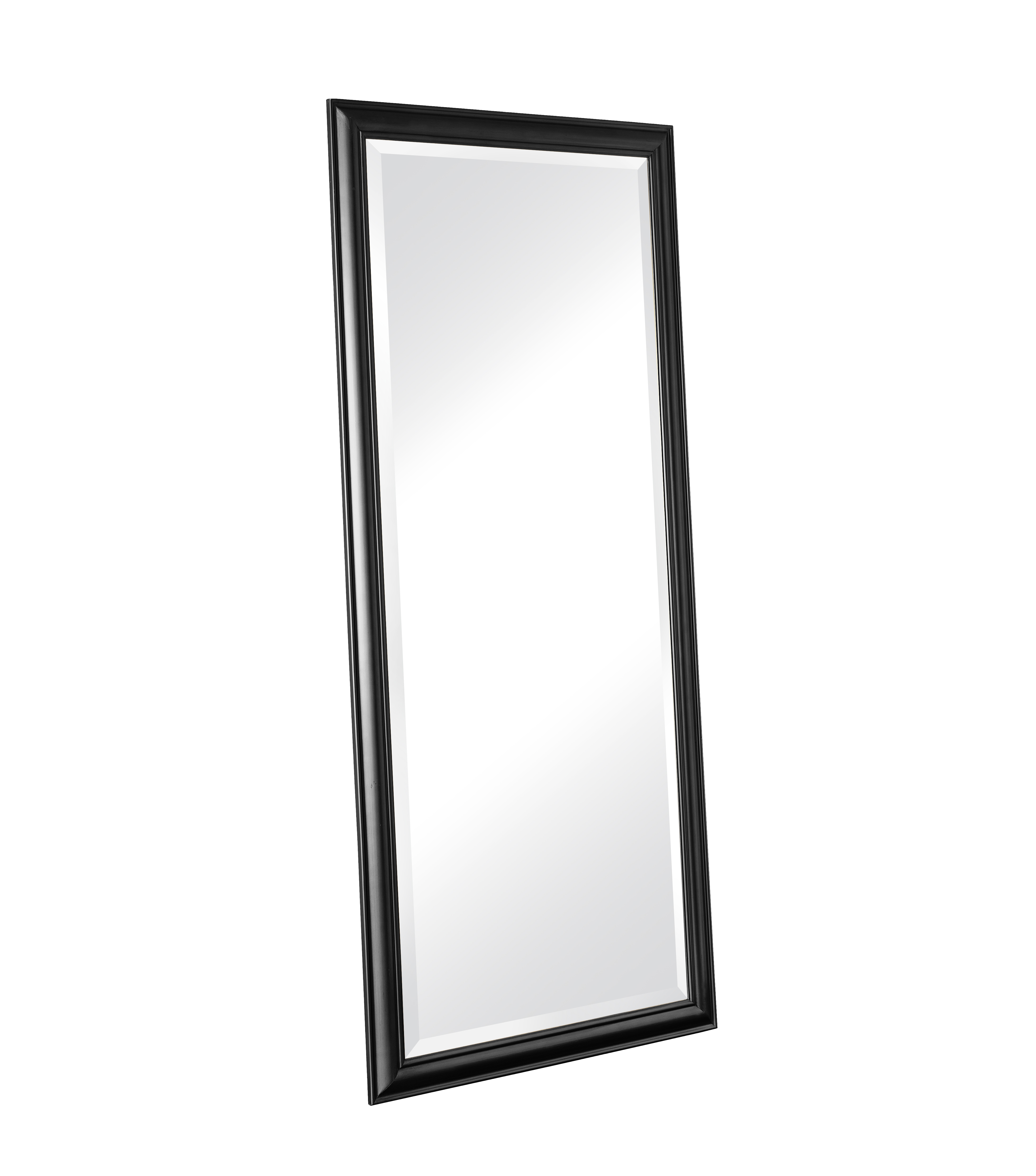 Wandspiege schlicht schwarz 80x180cm
