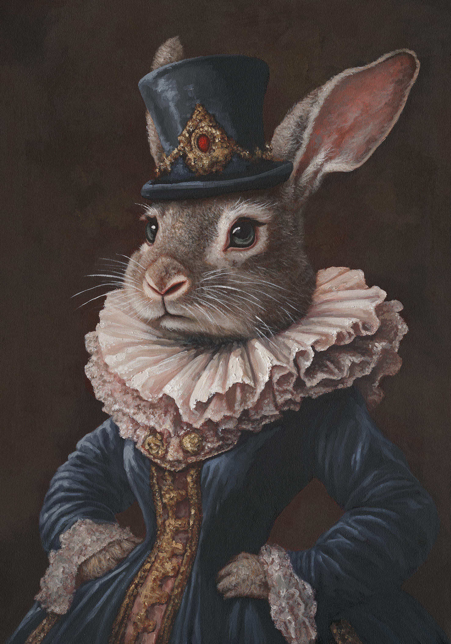 Ölbild Hase 70x100cm