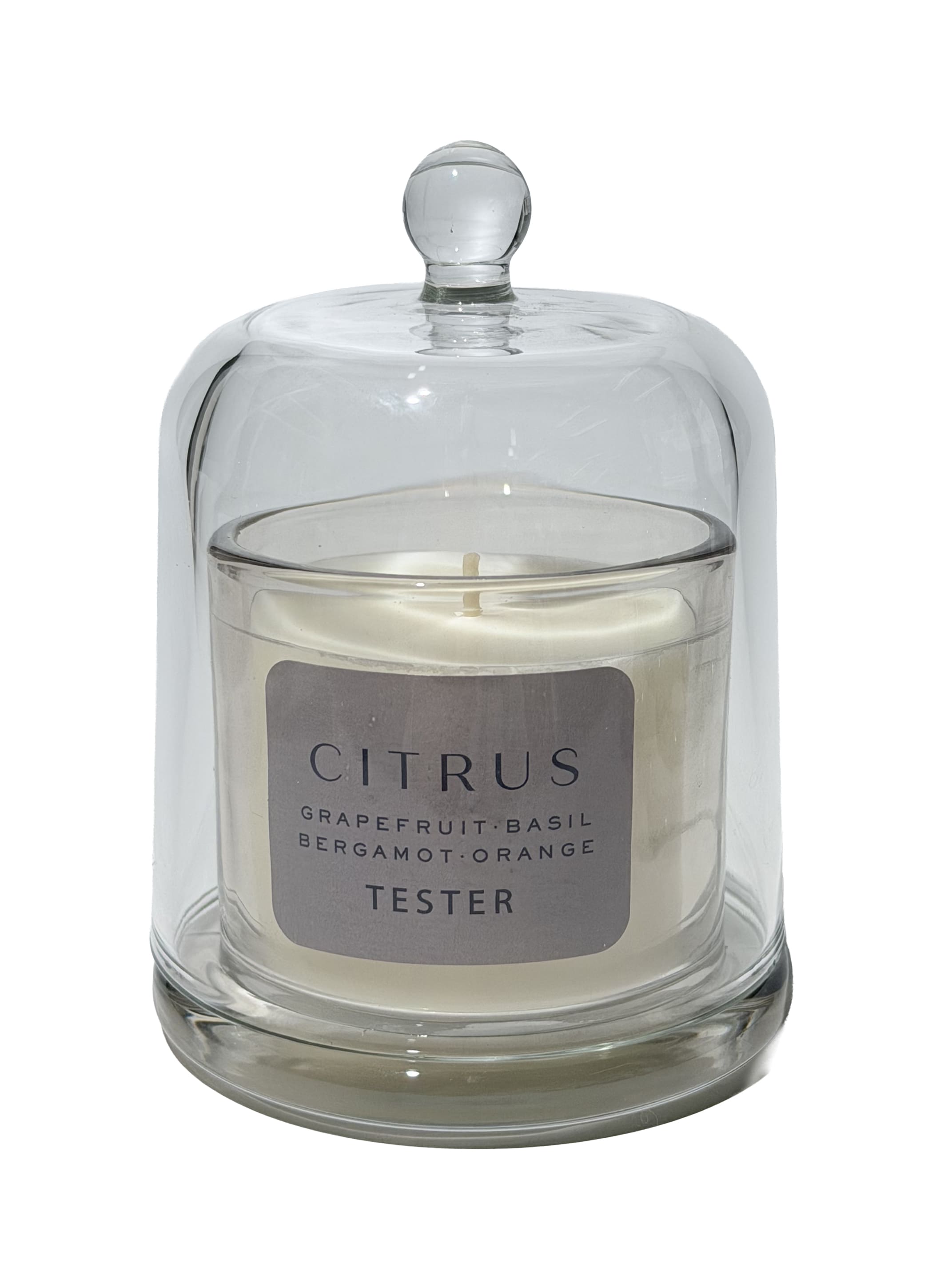Caspiance - TESTER "Citrus" Duftkerze im Glasflakon
Kopfnote: Zitrone, Zitrus,