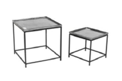 Beistelltisch S/2 Top Alu Nickel 30x30x30cm