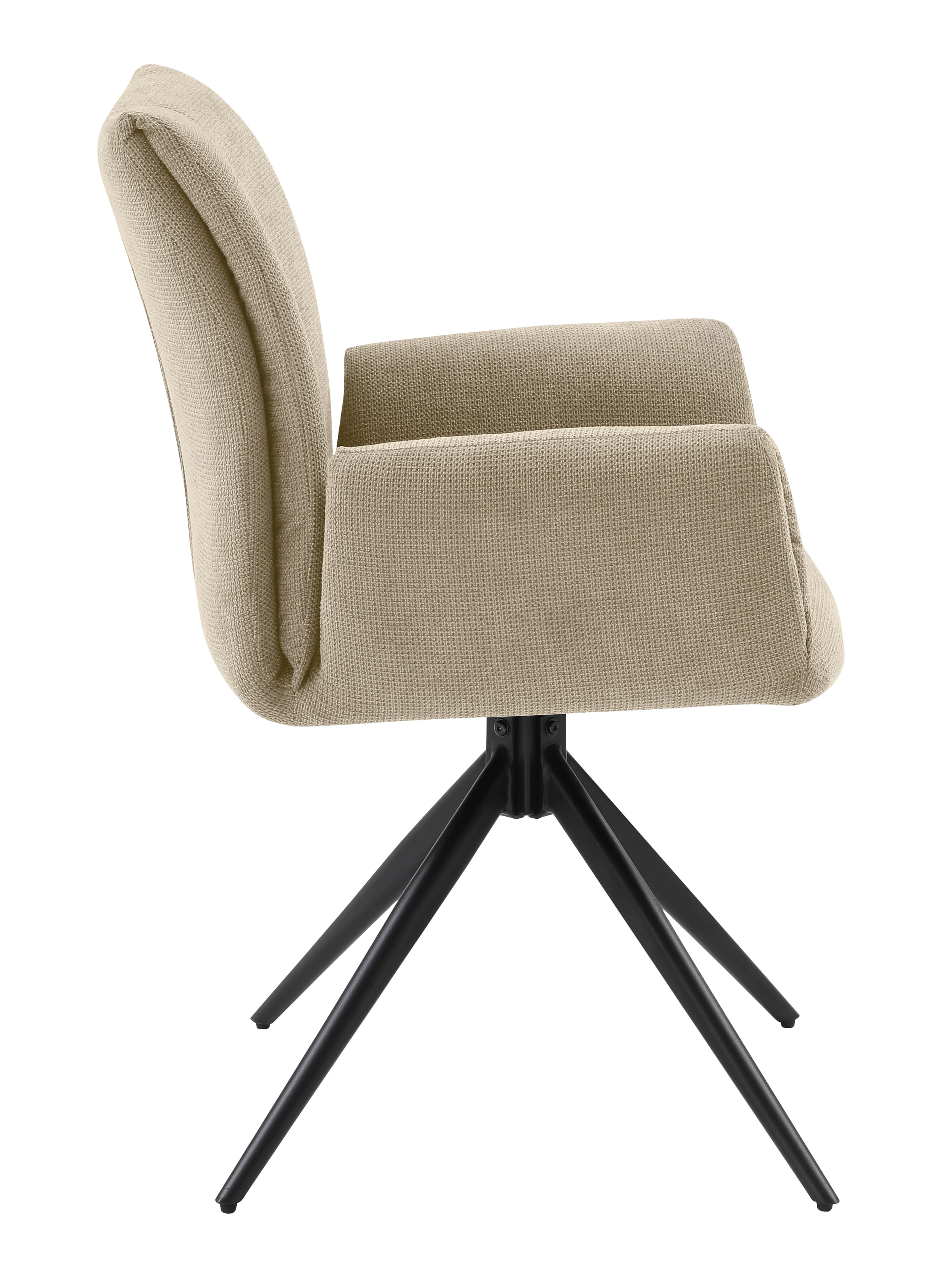Drehstuhl Monti Bezug Webstoff creme