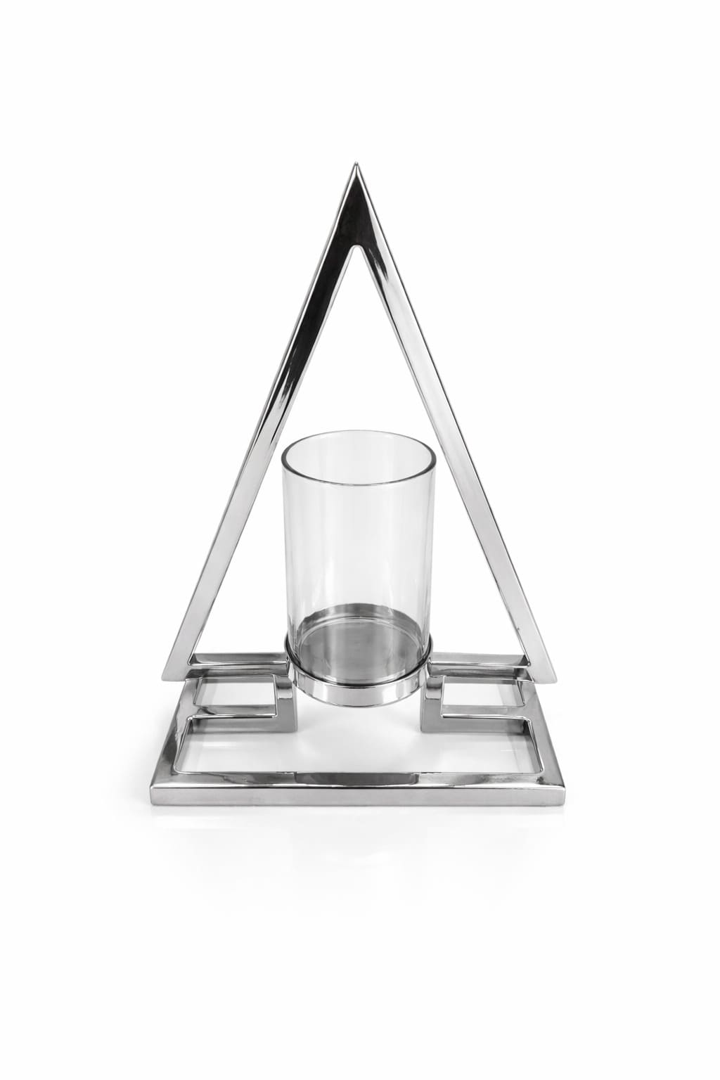 Kerzenhalter Tanne ES silber glänz. H=32
