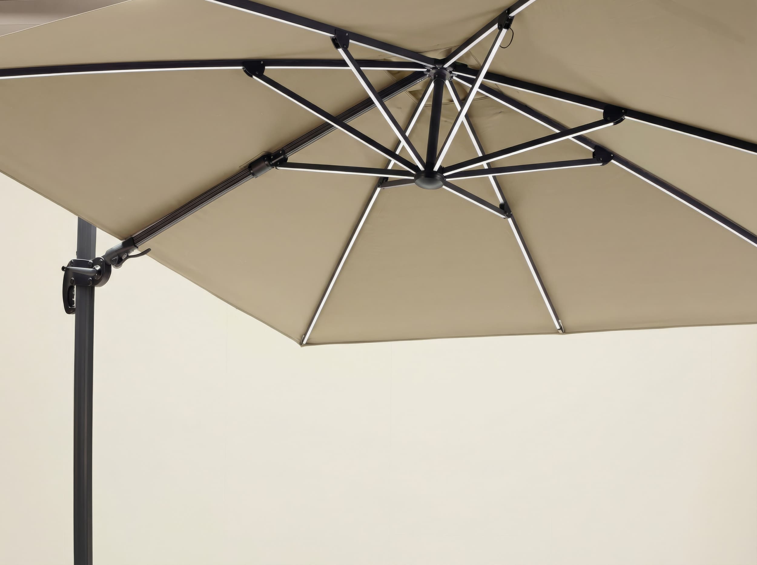 Ampelschirm "", 300cm, taupe solar