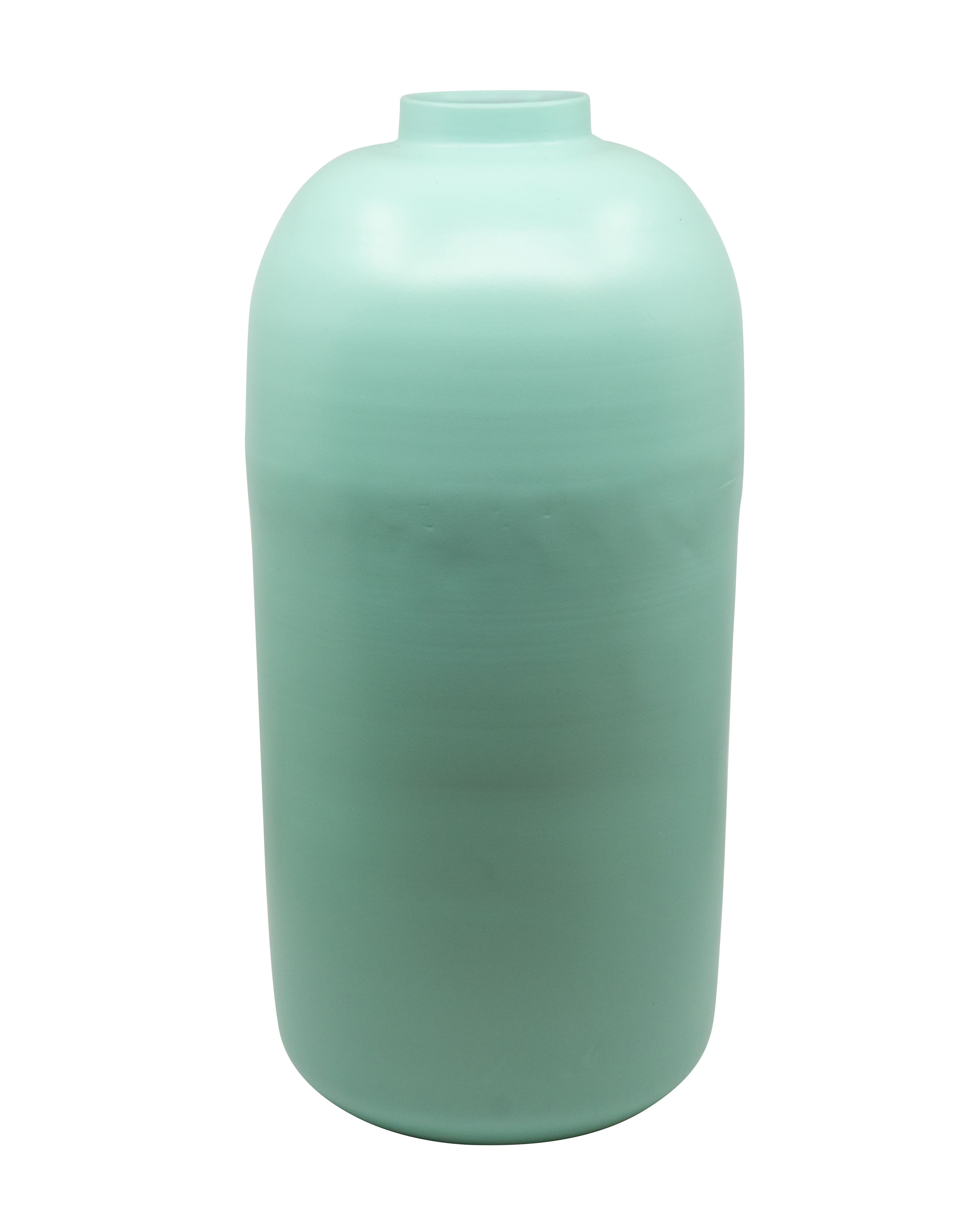 Vase Eisen uni petrol 18x18x40cm