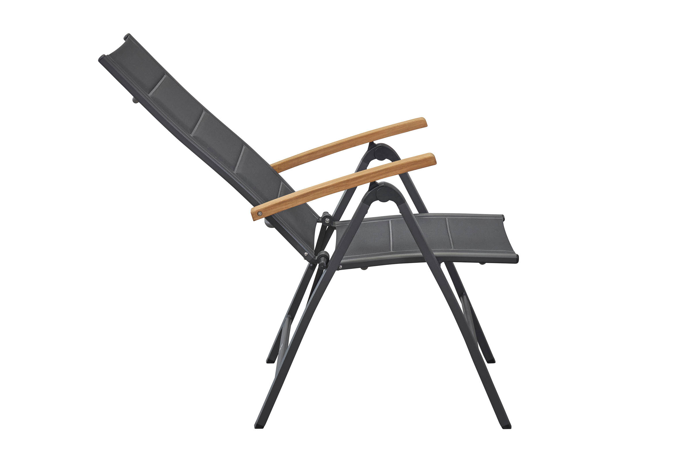 Klappstuhl "Unicamo" Teak anthrazit padd