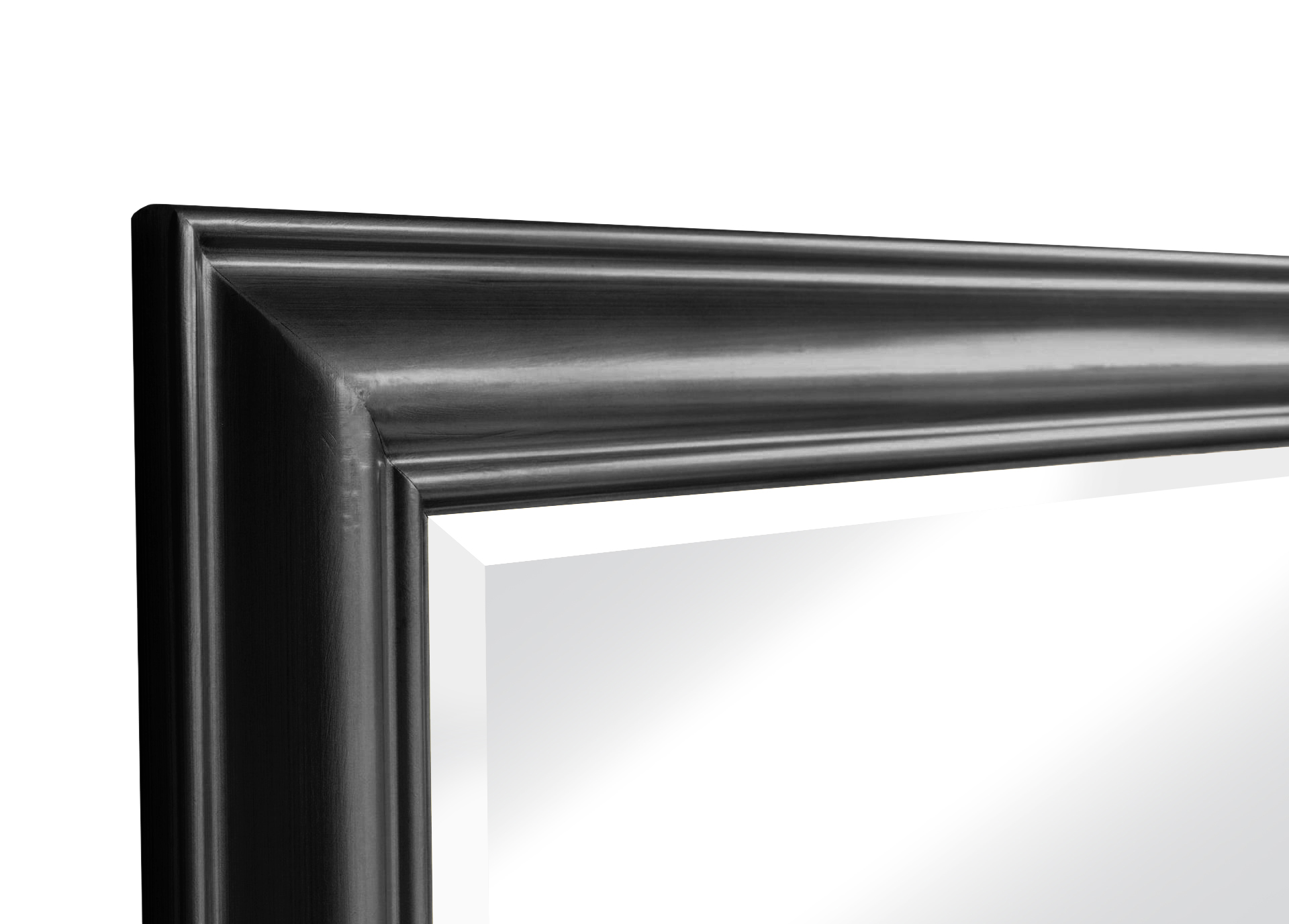 Wandspiege schlicht schwarz 80x180cm