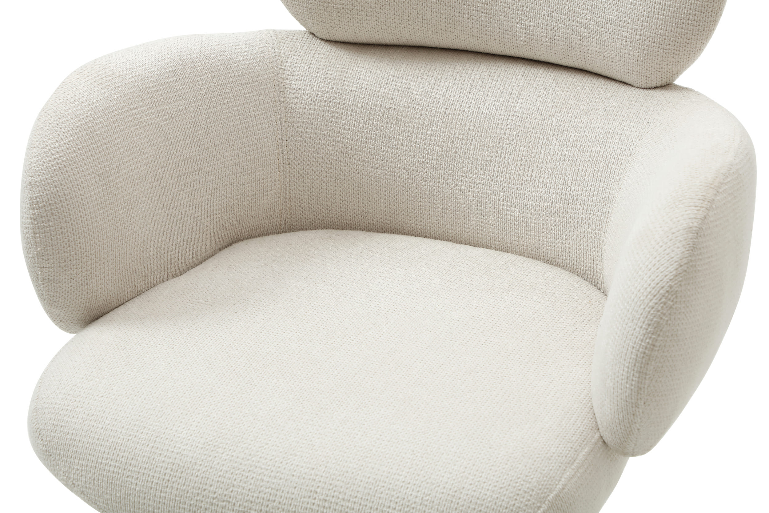 Drehstuhl Soma Webstoff creme 62x65x88cm