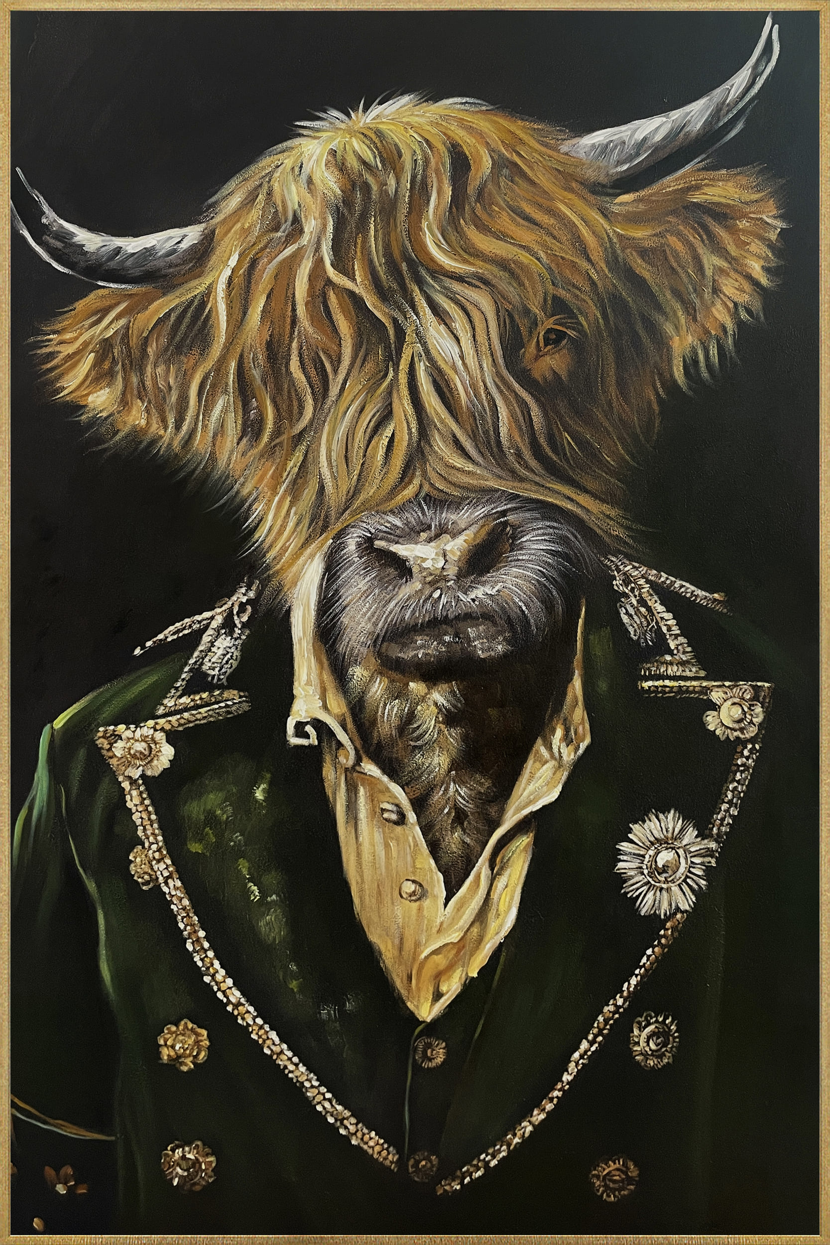 Wandbild Frame painted Admiral Galloway 80x120cm