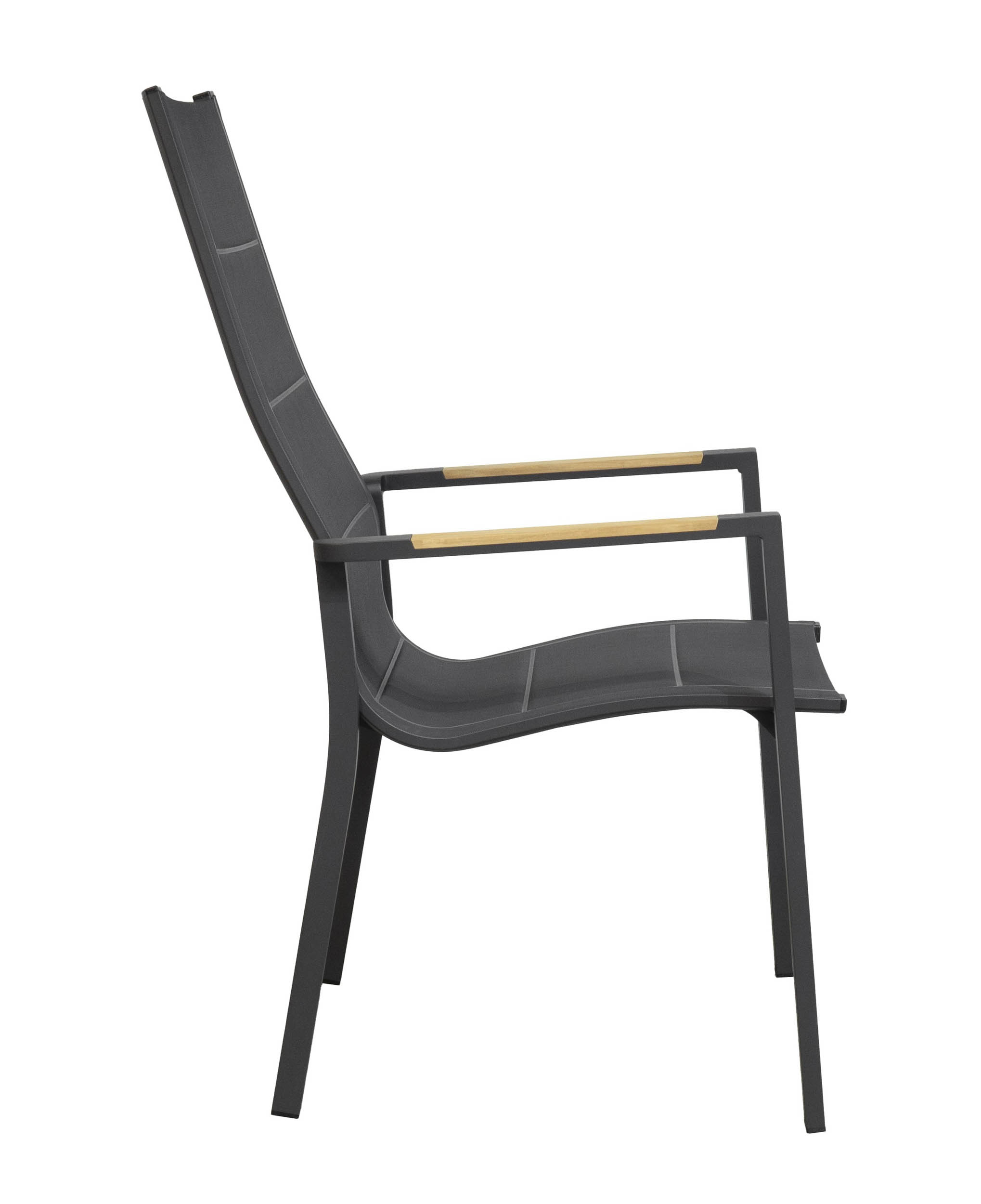 Hochlehner "Unicamo" mit Teak anthrazit