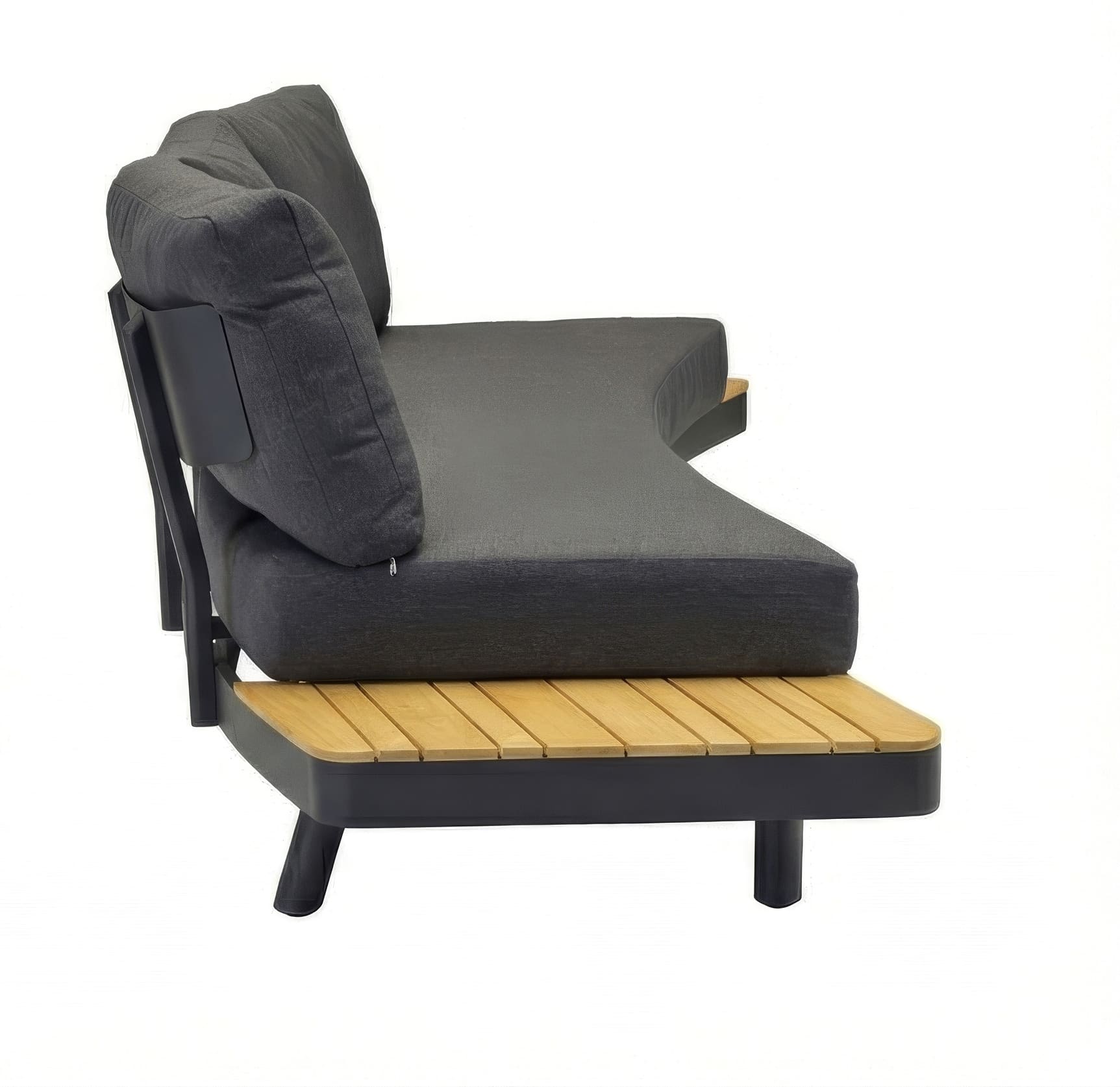 Lounge-3er Sofa "Puerto" mit teak