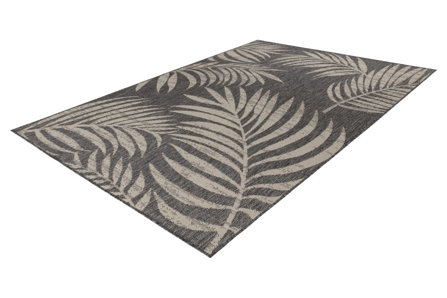 Outdoorteppich Casa Blatt grau 200x290cm CAS 607 silver