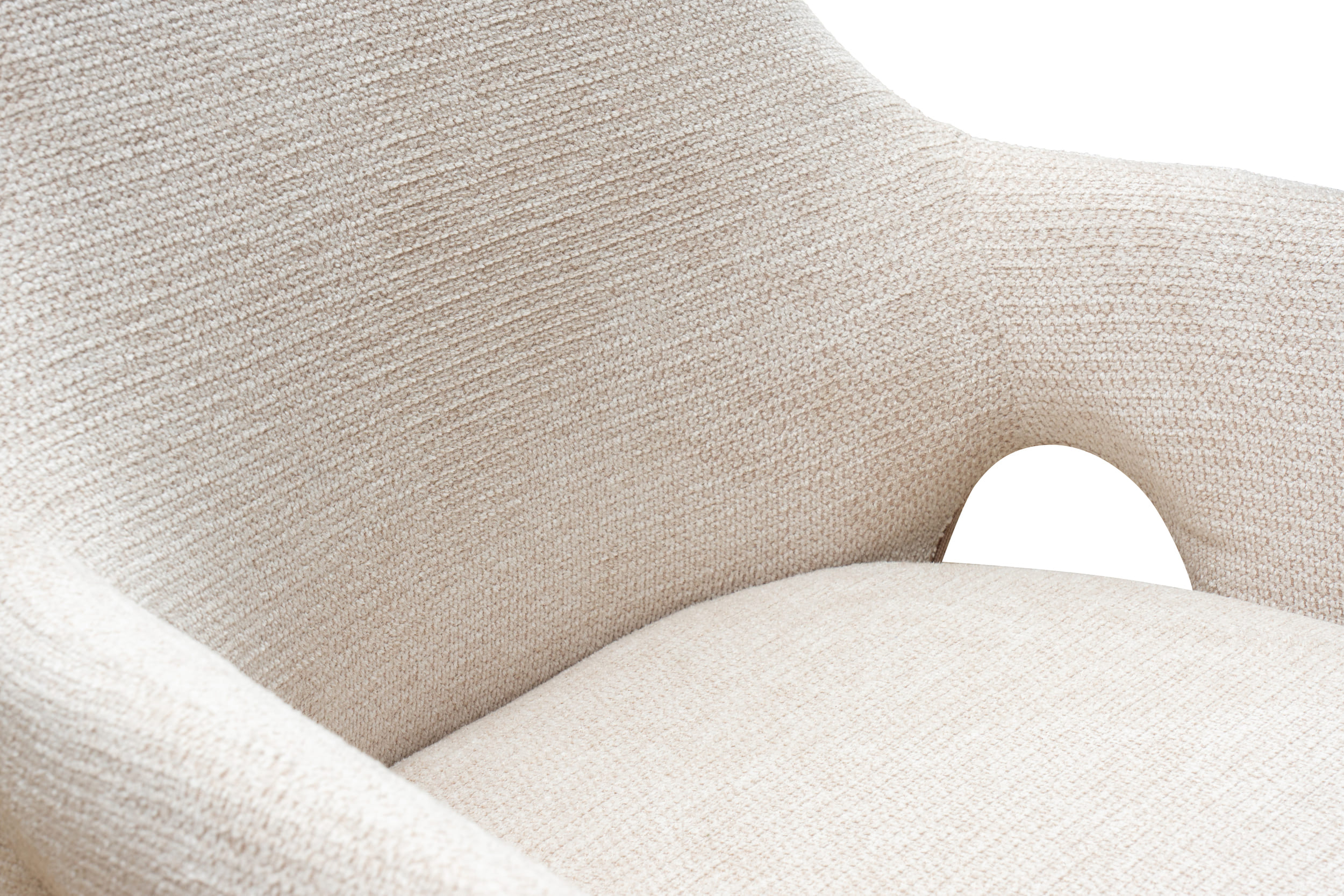 Drehstuhl Livrono Webstoff creme 62x60x85cm