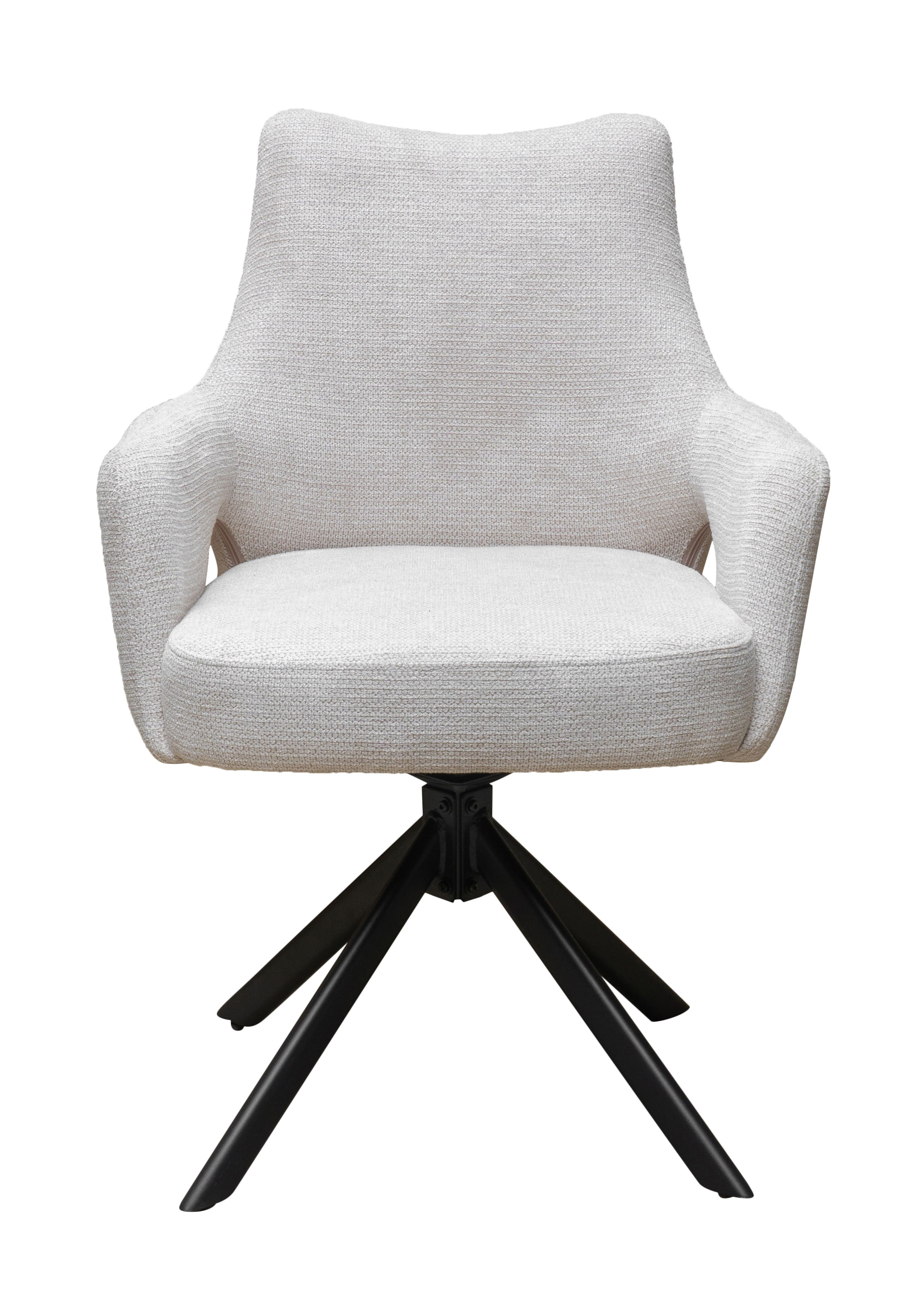 Drehstuhl Livrono Webstoff creme 62x60x85cm