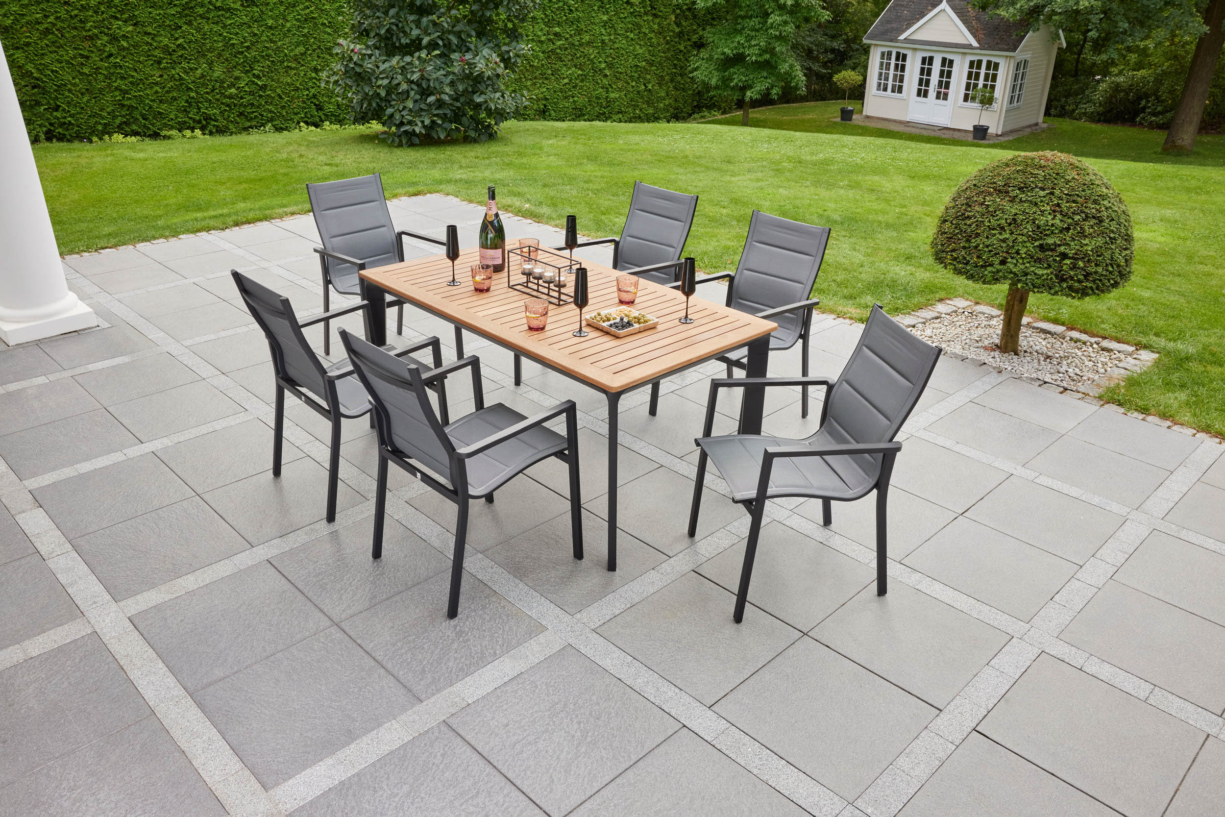Stapelsessel "Unicamo" anthrazit padded