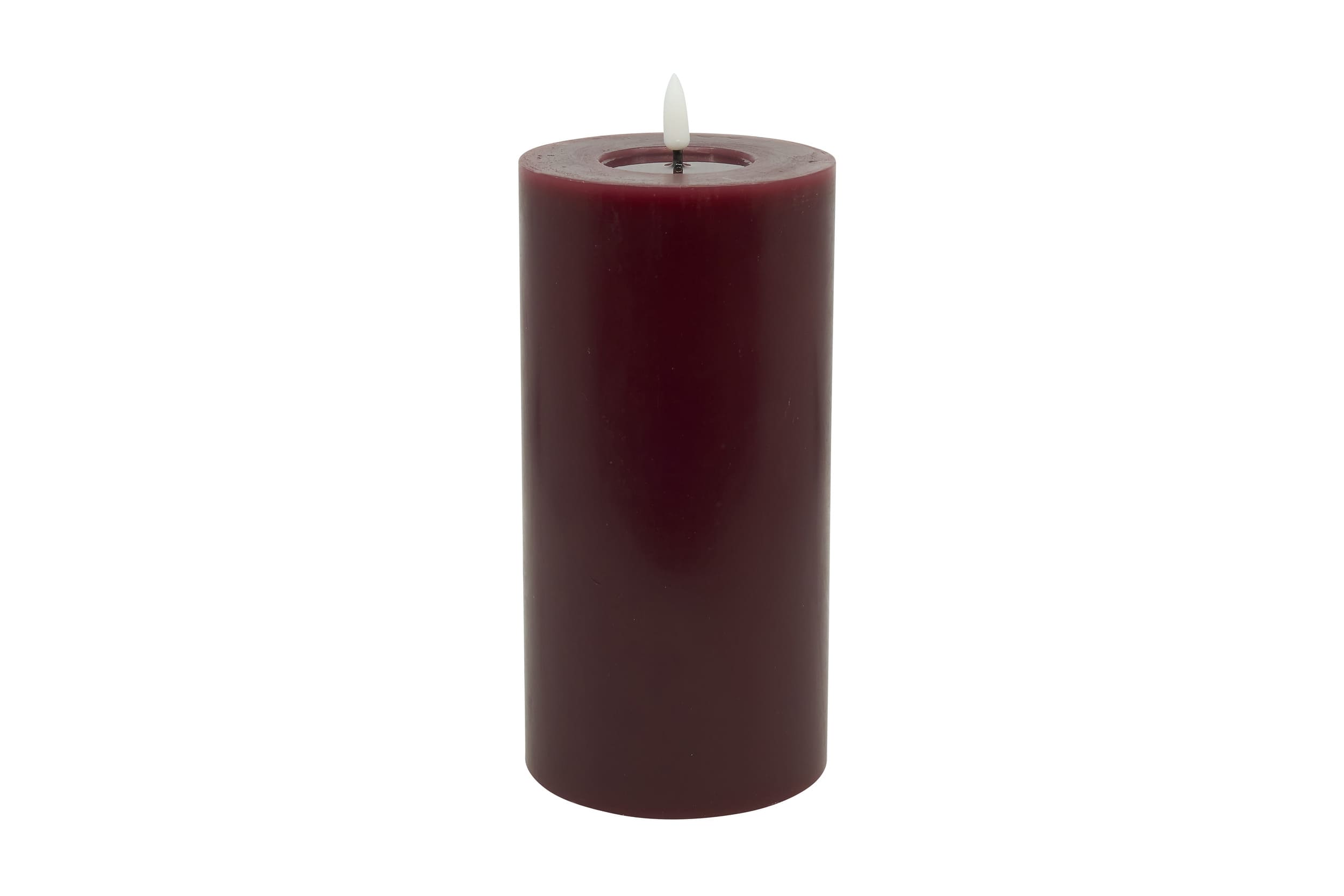 LED Stumpenkerze berry smooth 10x20