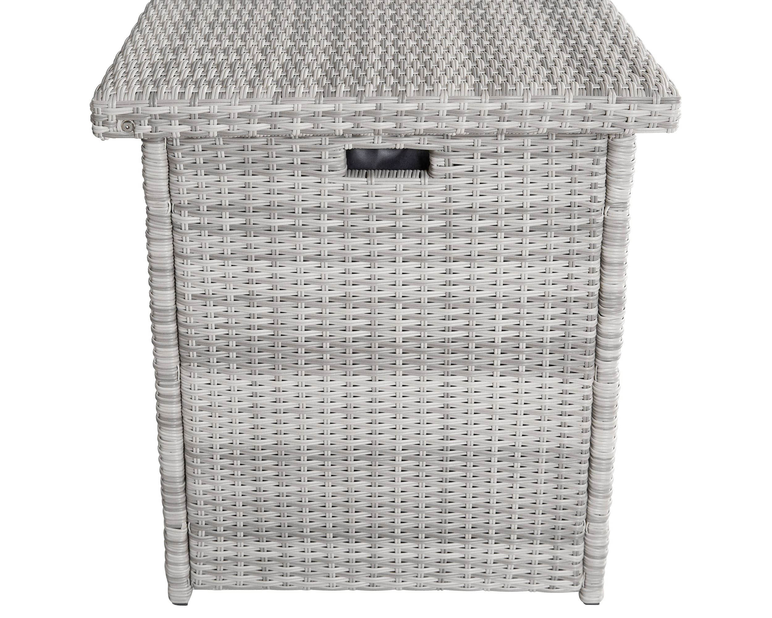Truhe "Parma" white grey, inkl. Polybag