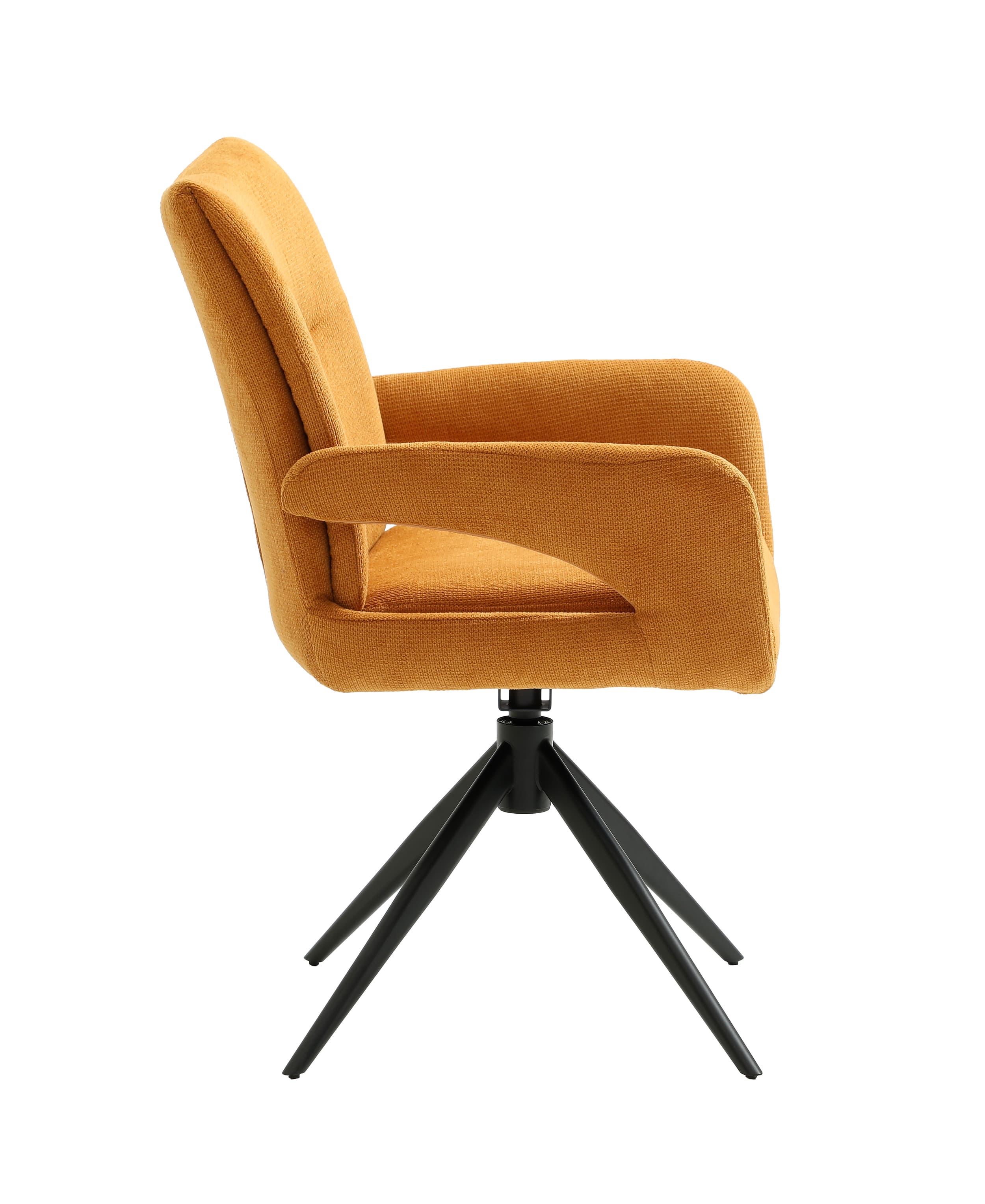 Drehstuhl Alto Webstoff gold 60x63x89cm