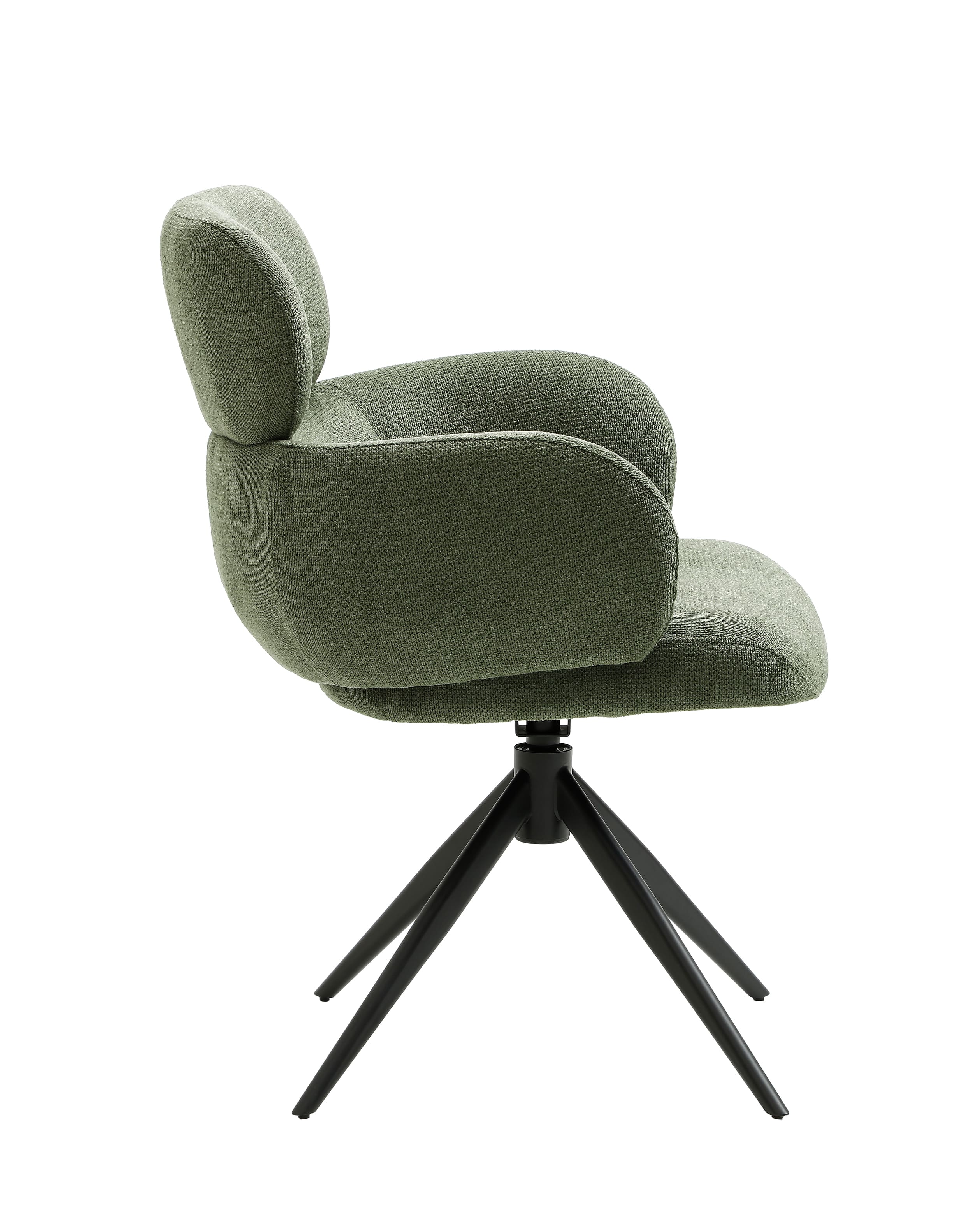 Drehstuhl Soma Webstoff grün 62x65x88cm