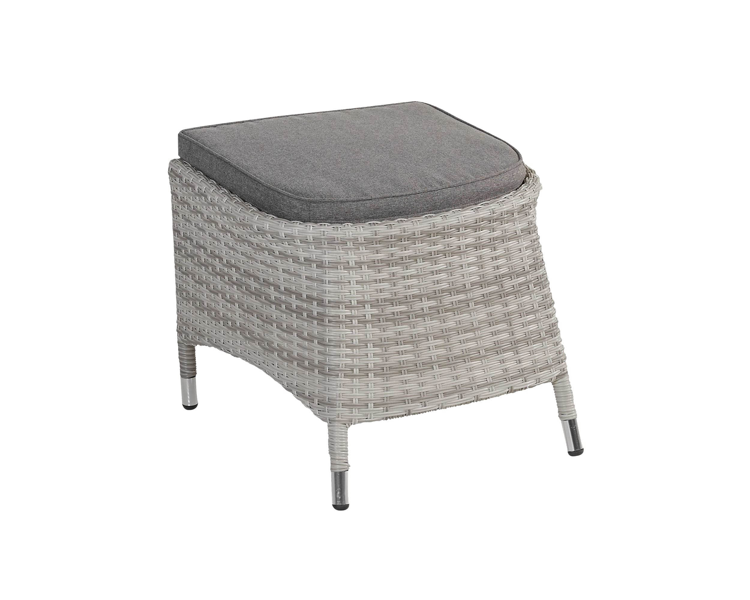 Dining Hocker "Roma" grau, inkl. Kissen