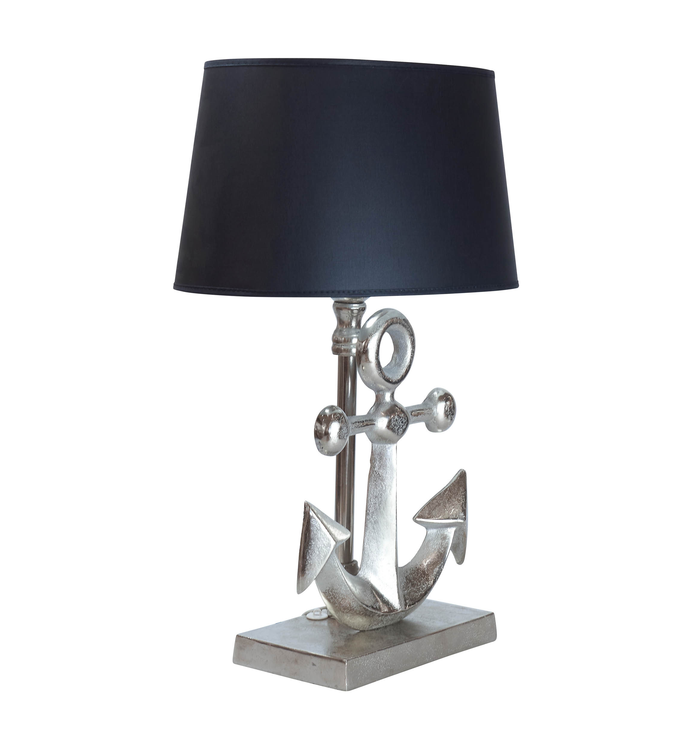 Lampenfuß Anker Alu Raw Nickel 25x13x43cm