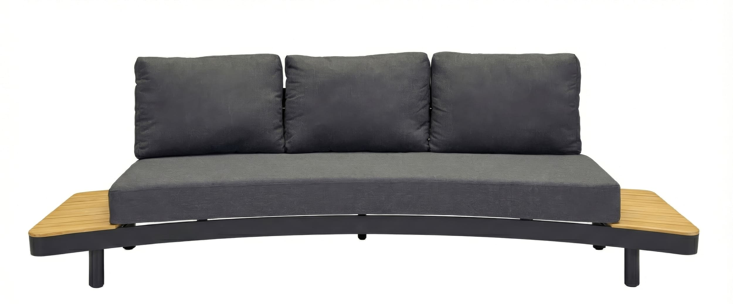 Lounge-3er Sofa "Puerto" mit teak