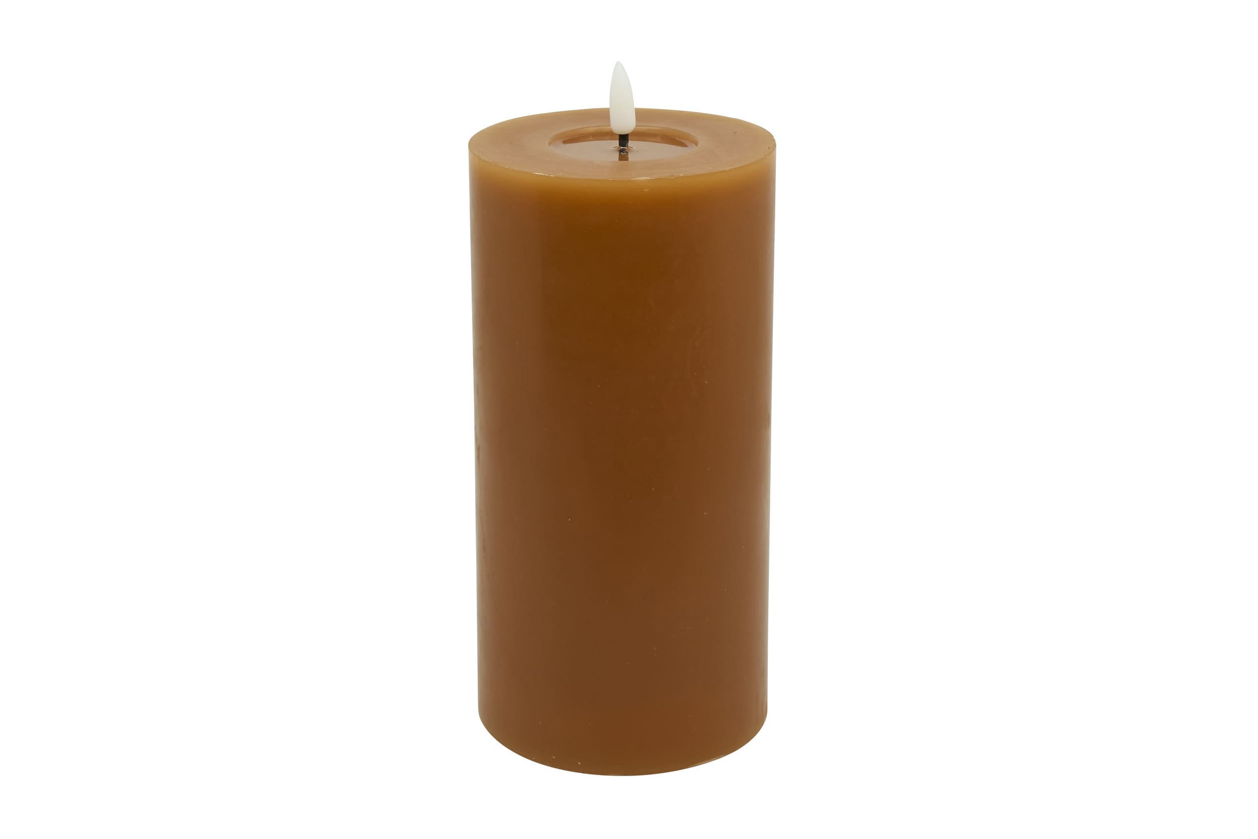 LED Stumpenkerze caramel smooth 10x20
