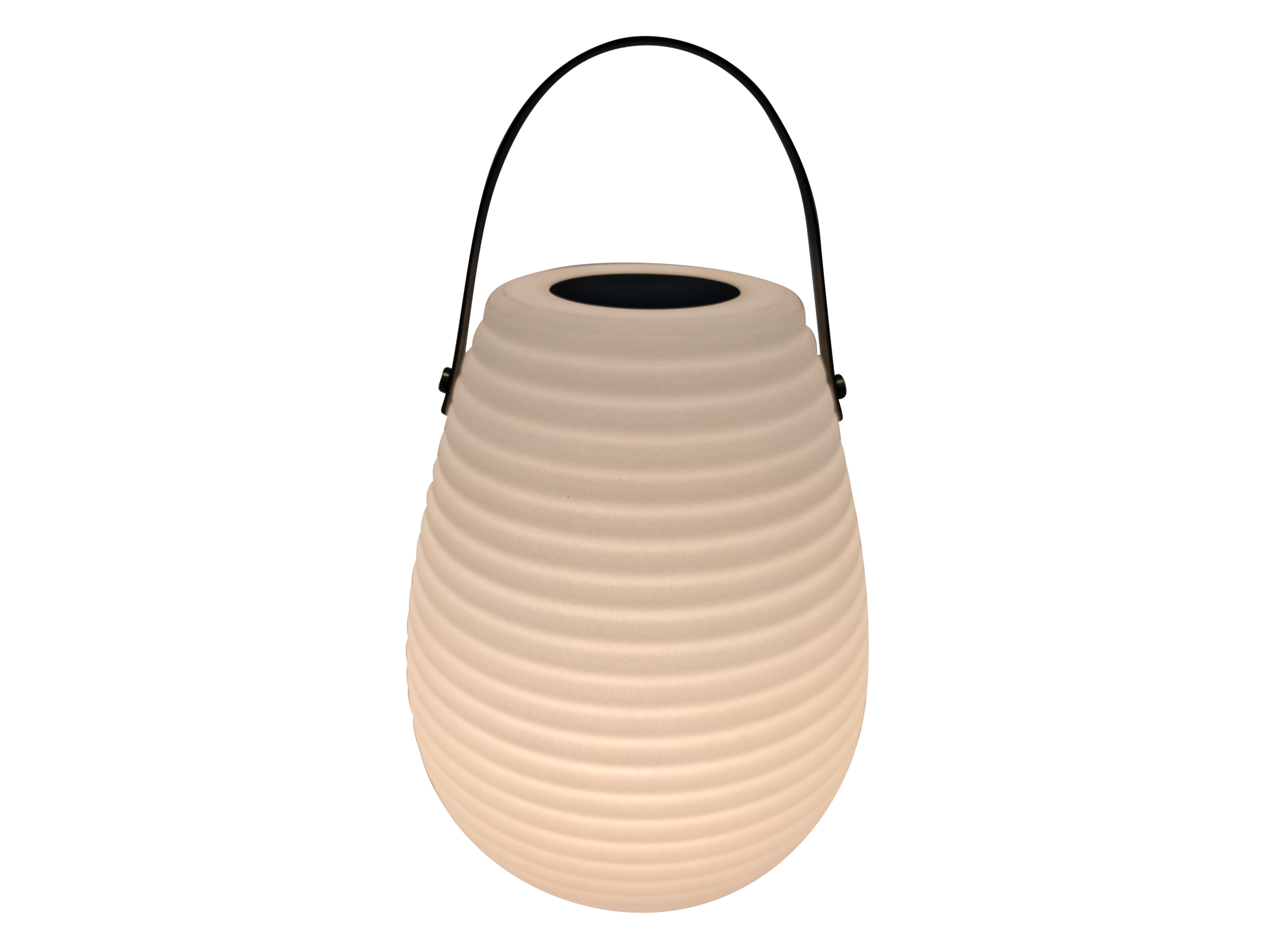 LED Solarlampe oval XL 25×25×34cm