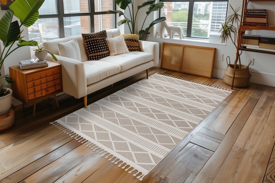 Teppich Tuni Salmimuster 160x230cm TUN401 beige