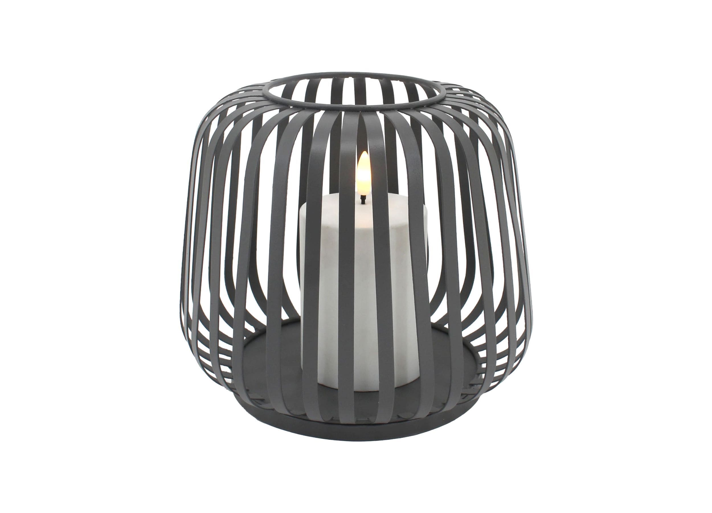 Solar Laterne Cottage grey 21x21x17,5
