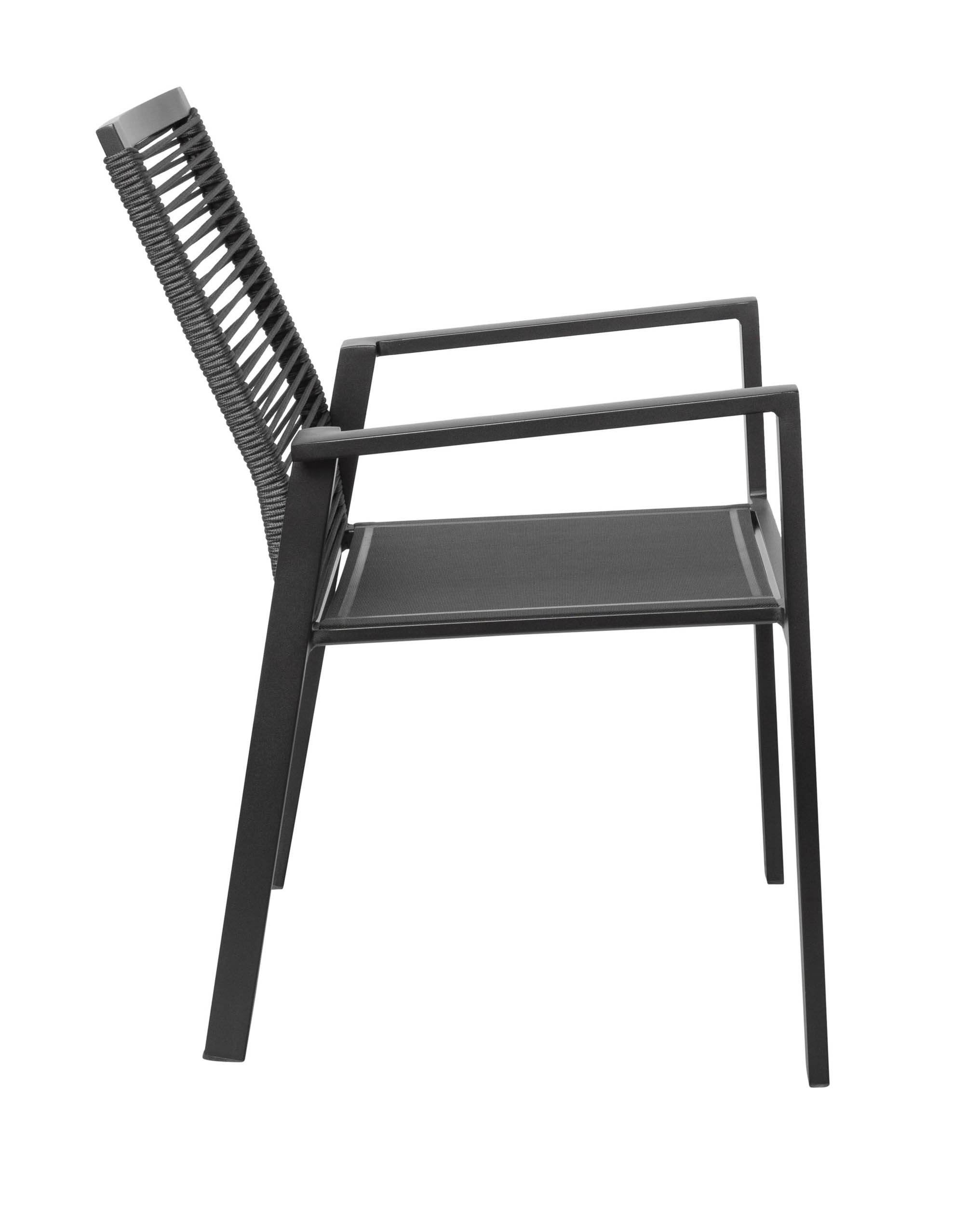 Stapelstuhl "Kumaso" schwarz ohne teak